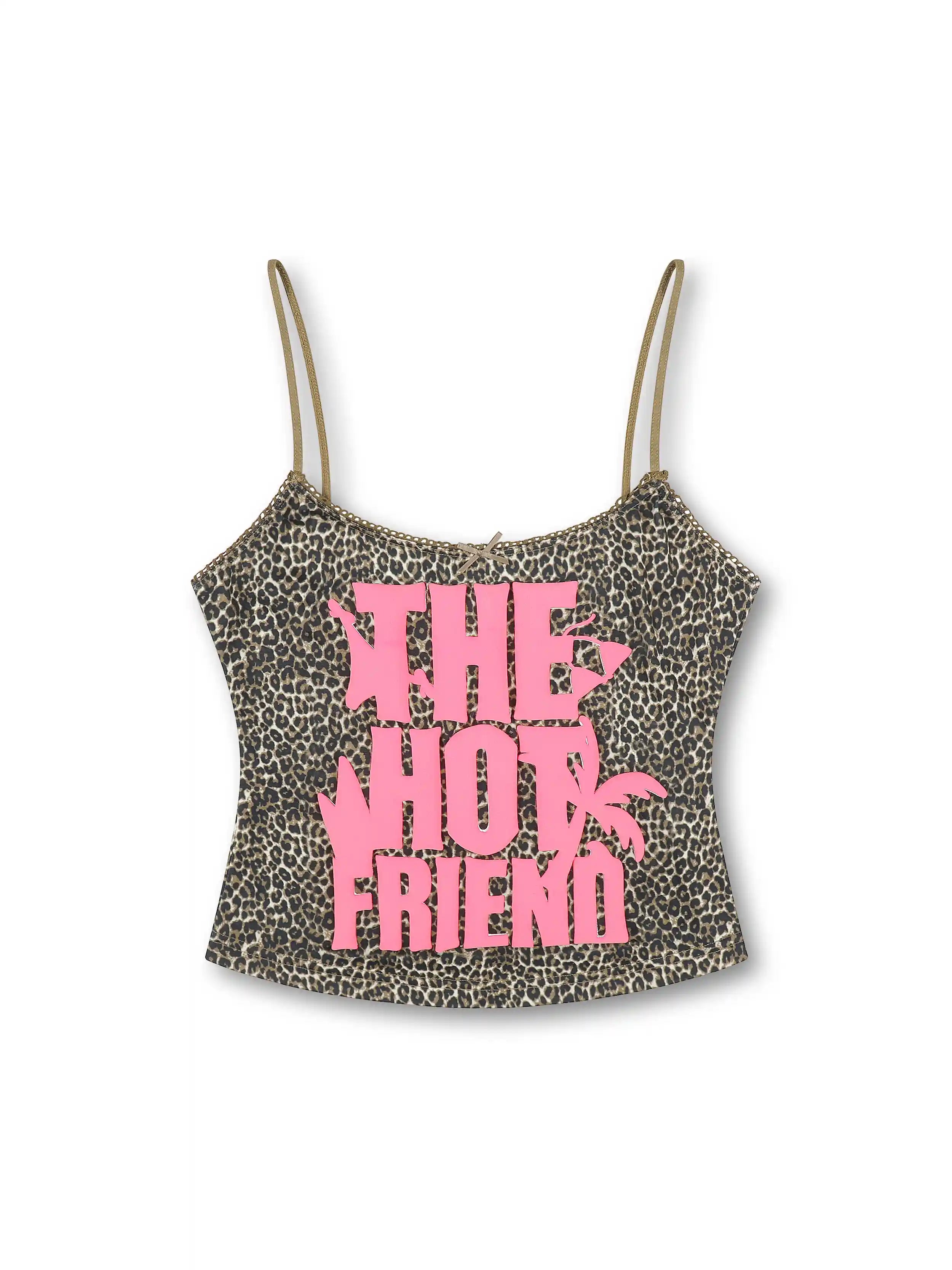 Vacation Leopard Lace Cami-636