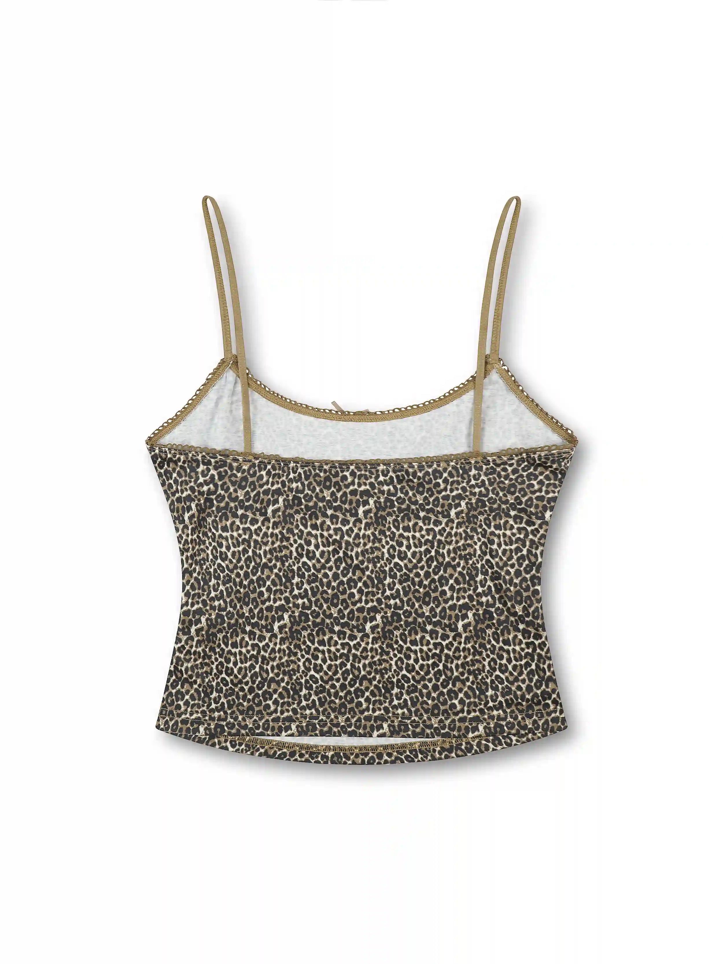 Vacation Leopard Lace Cami-636