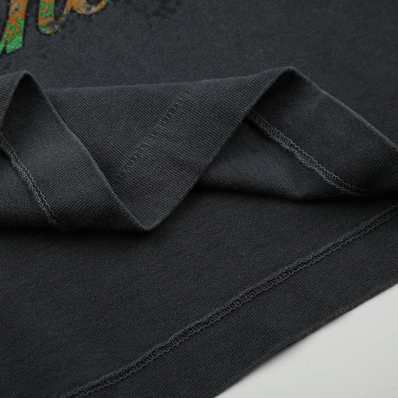Faded Melancholy Quote Boxy L/S -737