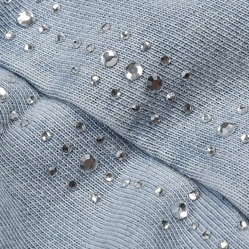 400G Rhinestone Stripe Flares-755