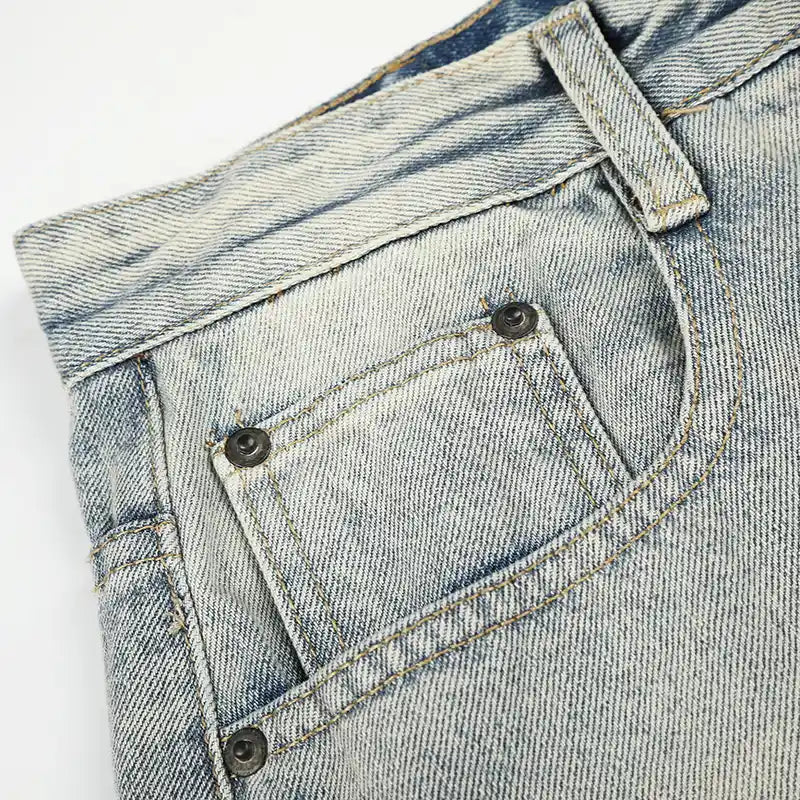 Graphic Religious Washed Jorts-580