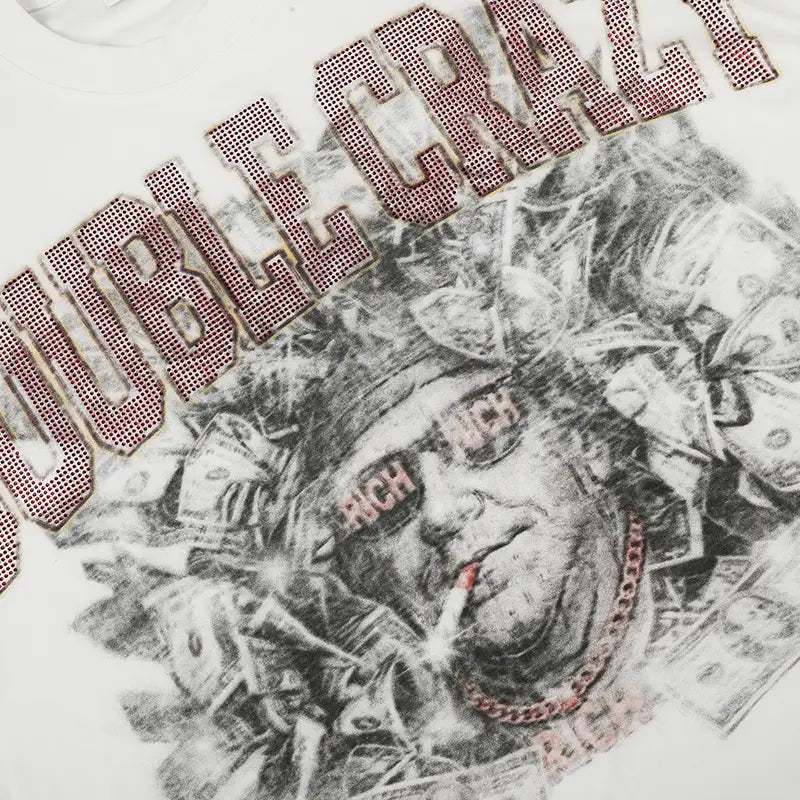T-shirt graphique Bling Rich Jésus-560