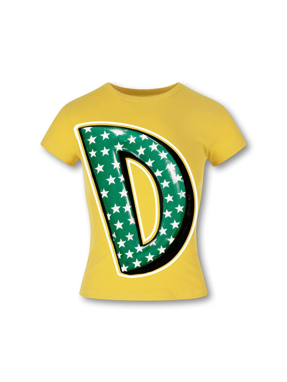 Parody Bubble Font Fitted Tee-556