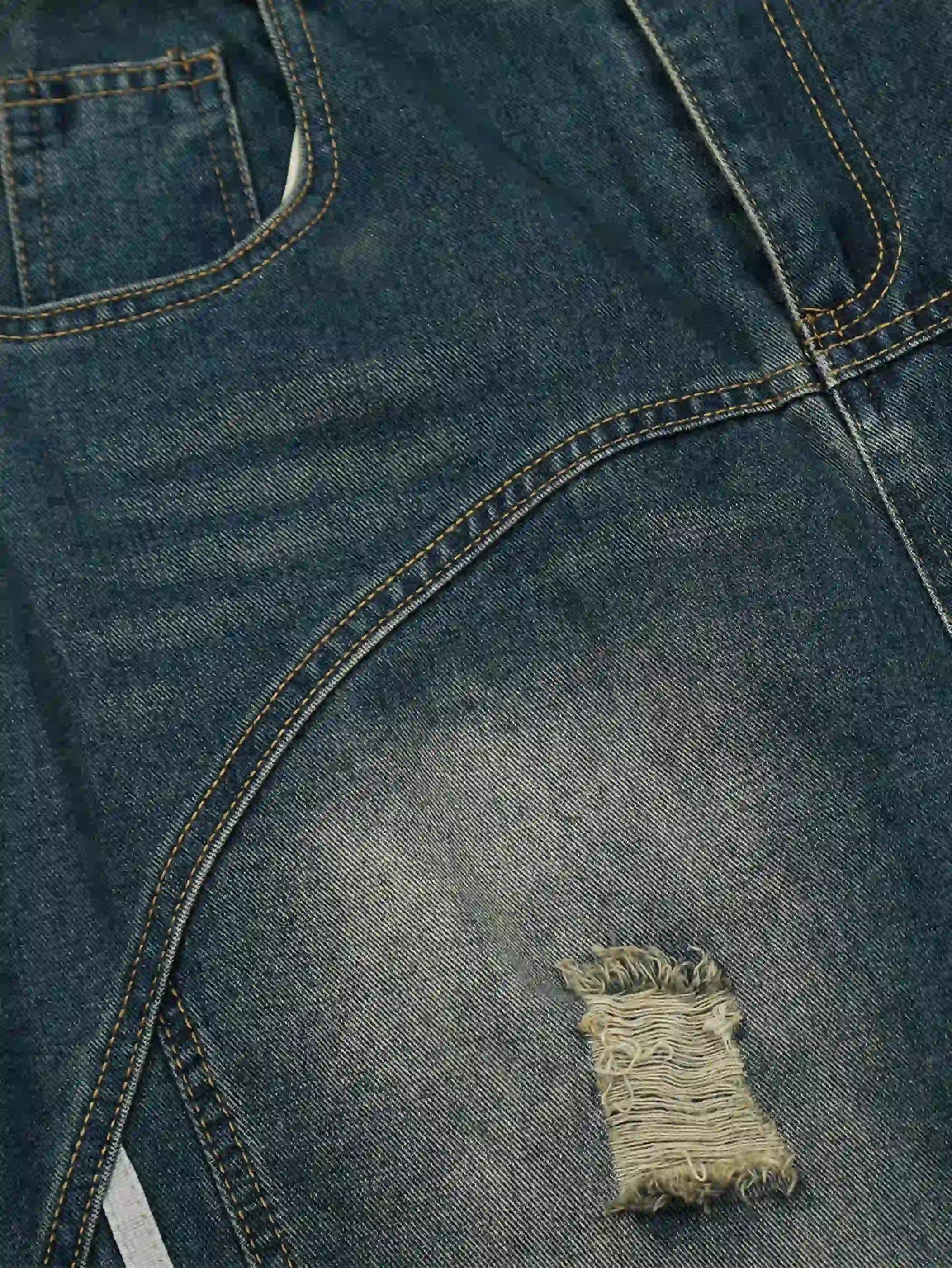 Street Sport Stripes Denim Pants-S1005