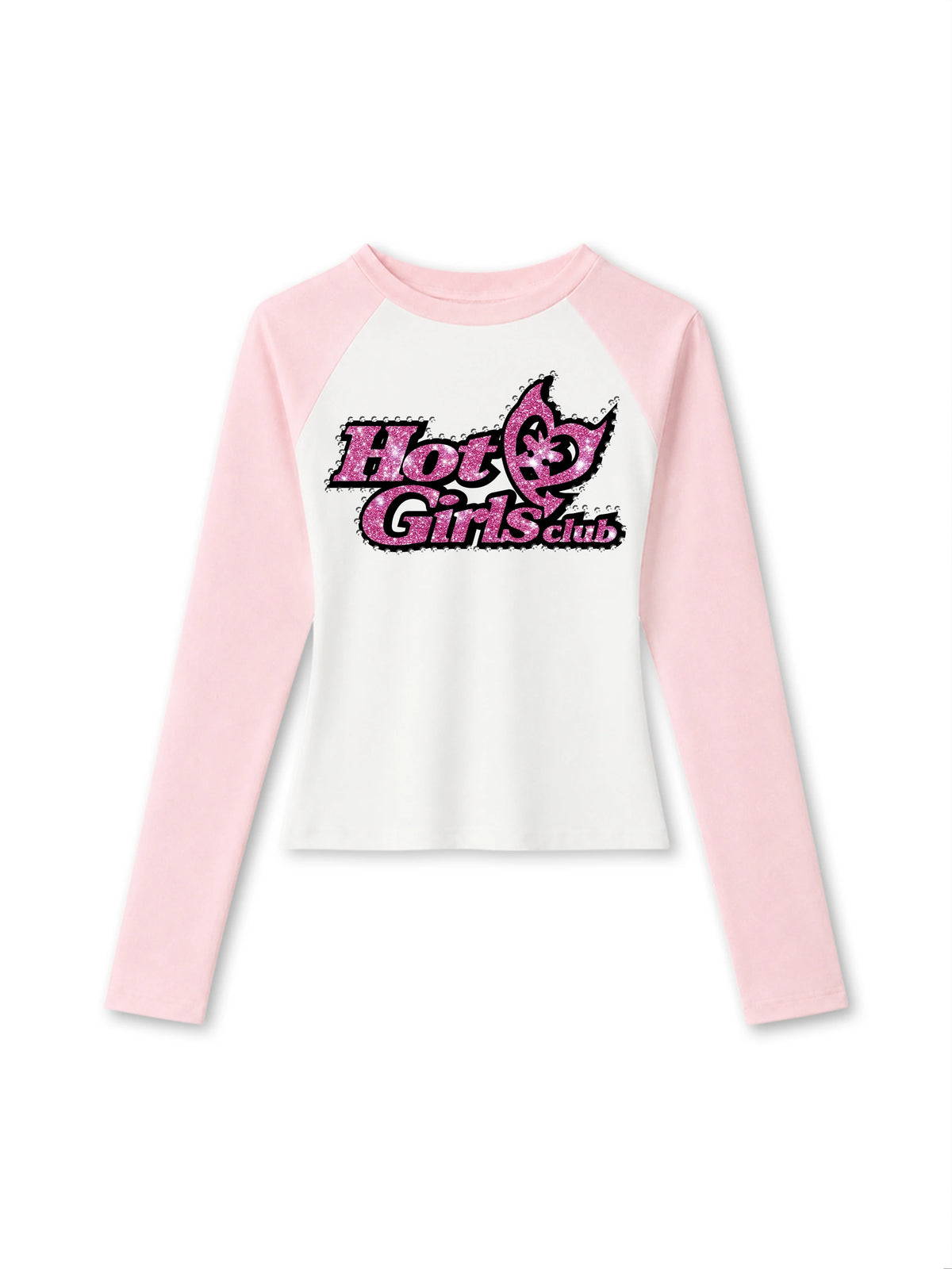 Contrast Hot Girls Raglan-710