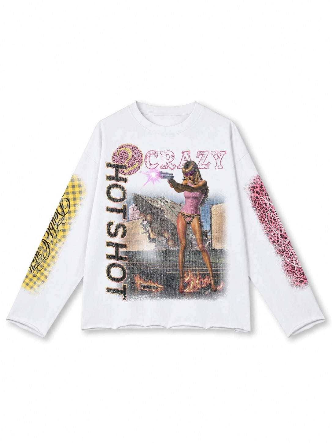 Faded Alien Invasion Boxy L/S-738