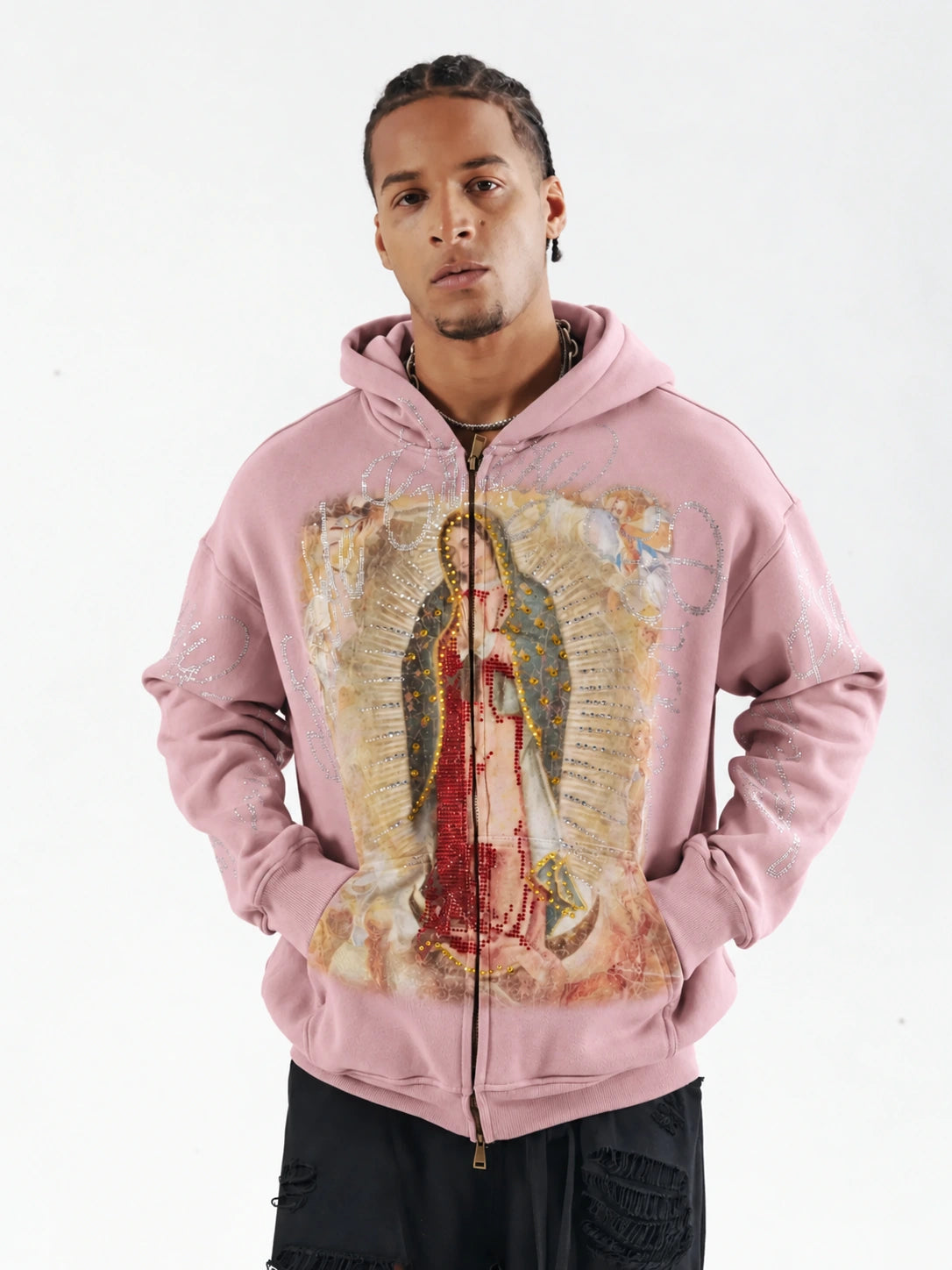 Vintage Iced-Out Virgin Hoodie