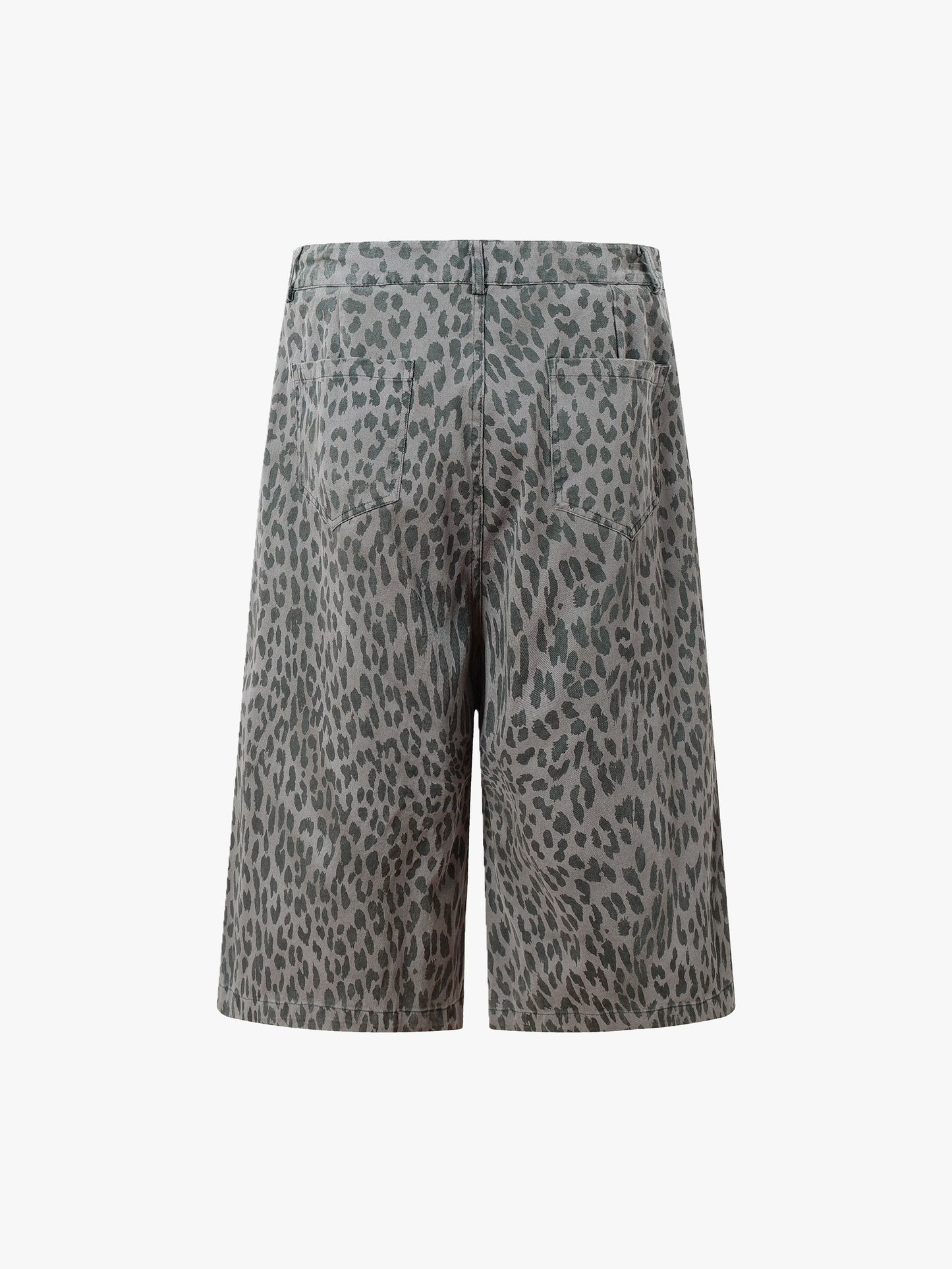 Comfortable & Stylish Leopard Print High-Waist Shorts Wide Leg Unisex Fashion Summer Style