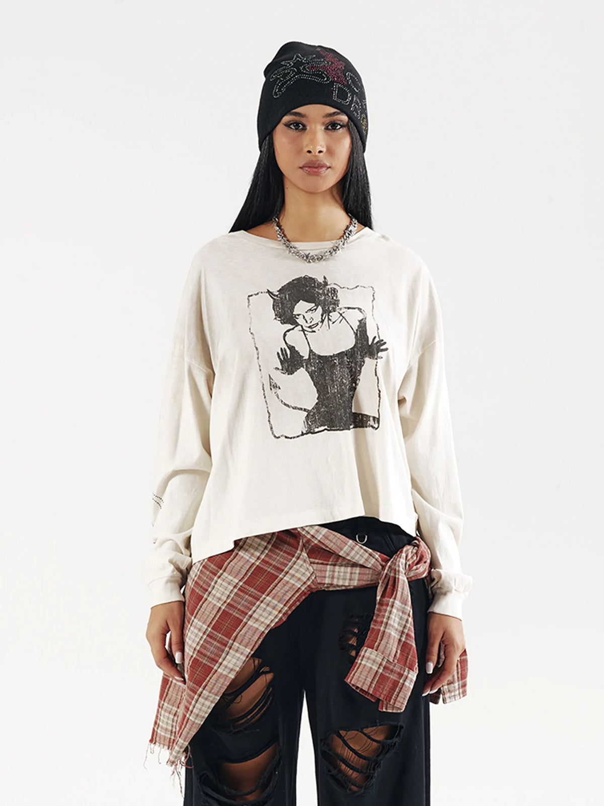 Vixen vintage à strass L/S-775