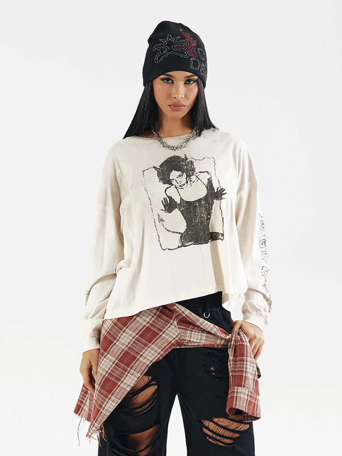 Vixen vintage à strass L/S-775