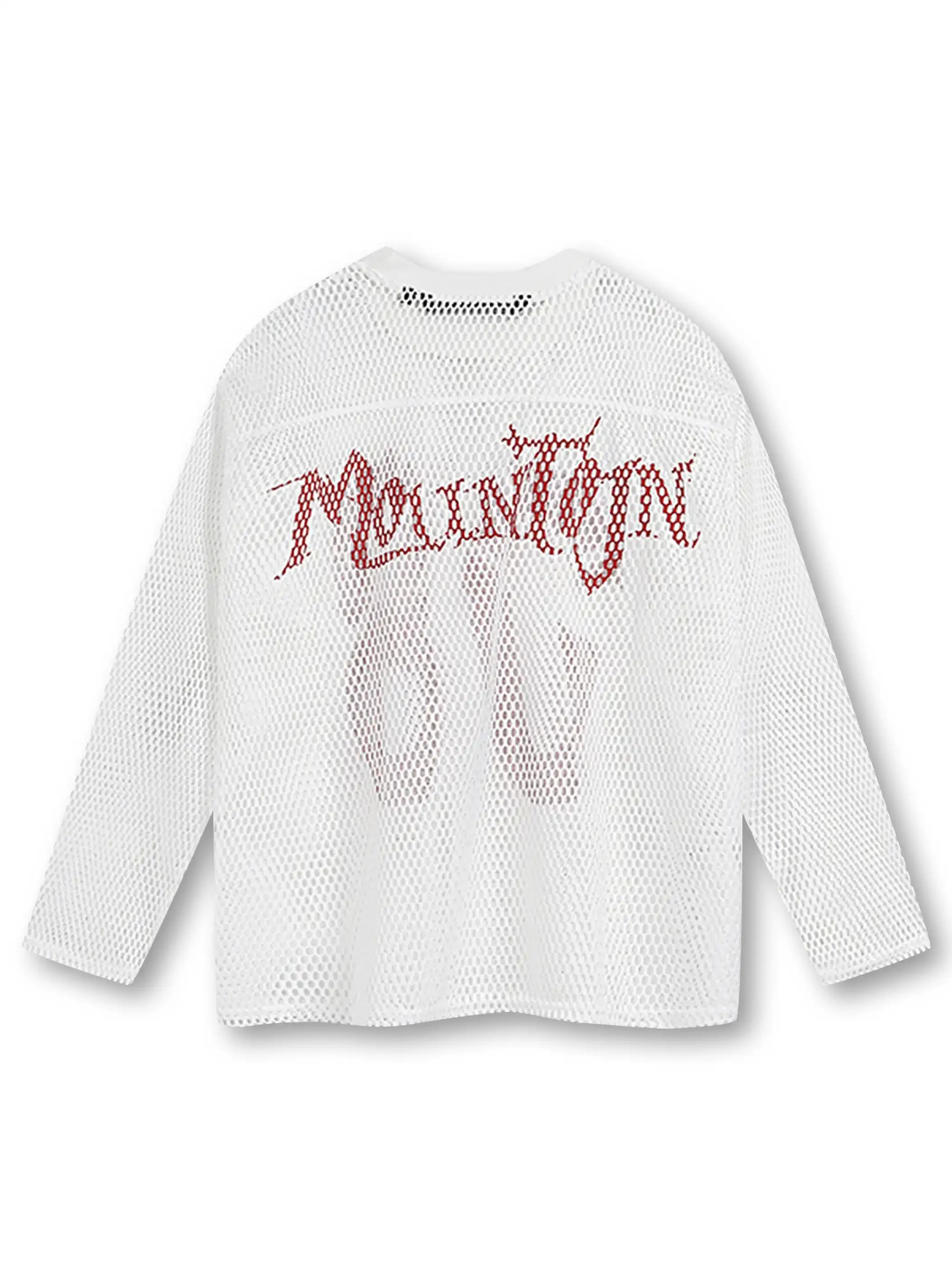Top à manches longues en maille graphique audacieuse - S906