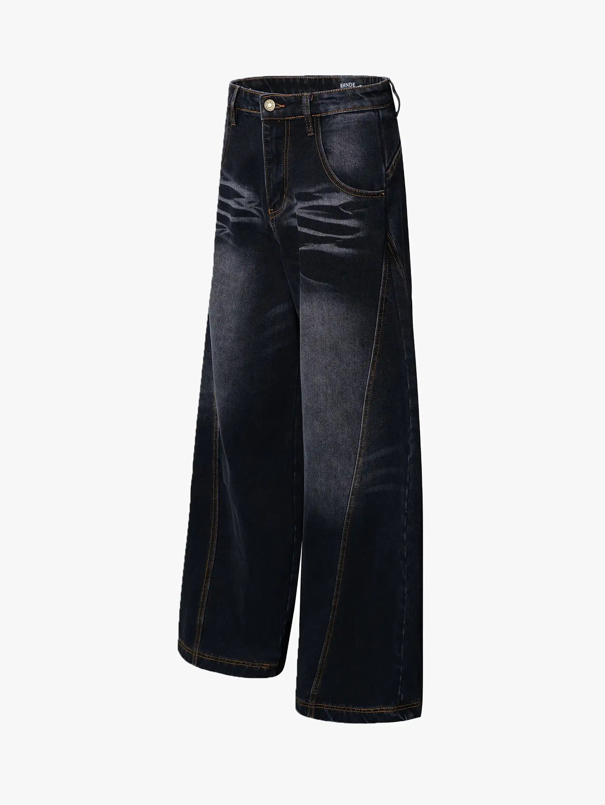 Tactical Camo Wide-Leg Cargo Pants -s919
