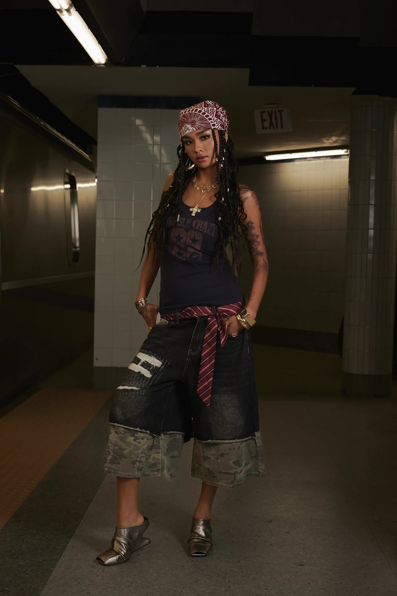 DOUBLE CRAZY 88 Star & Lips Tank-275