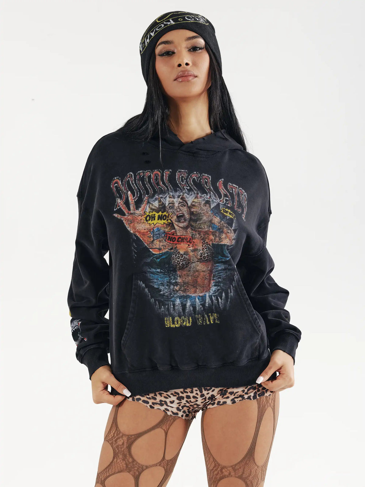 Vintage Horror Jaws Pullover-802