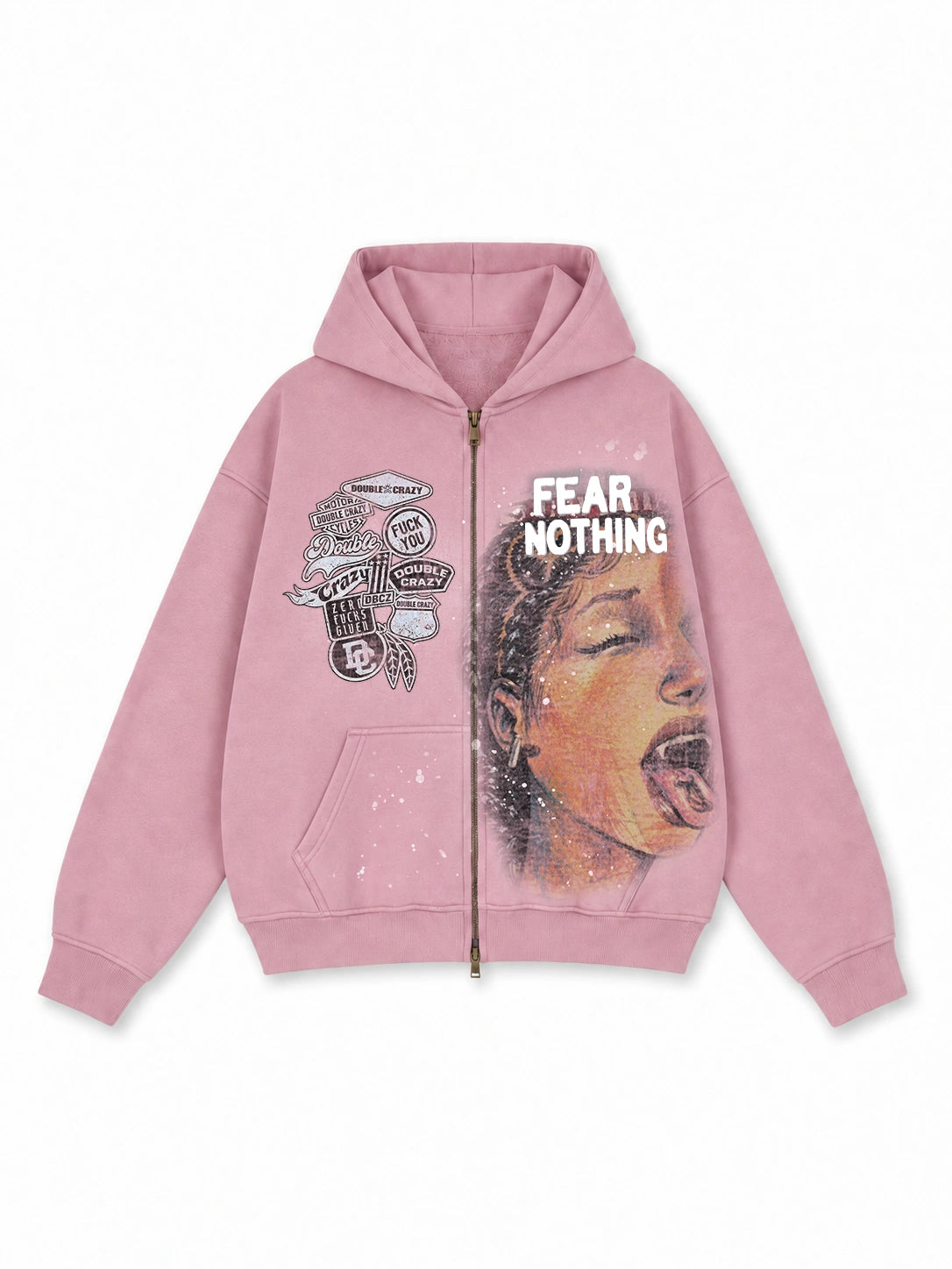 Fear Nothing Zip Hoodie-818