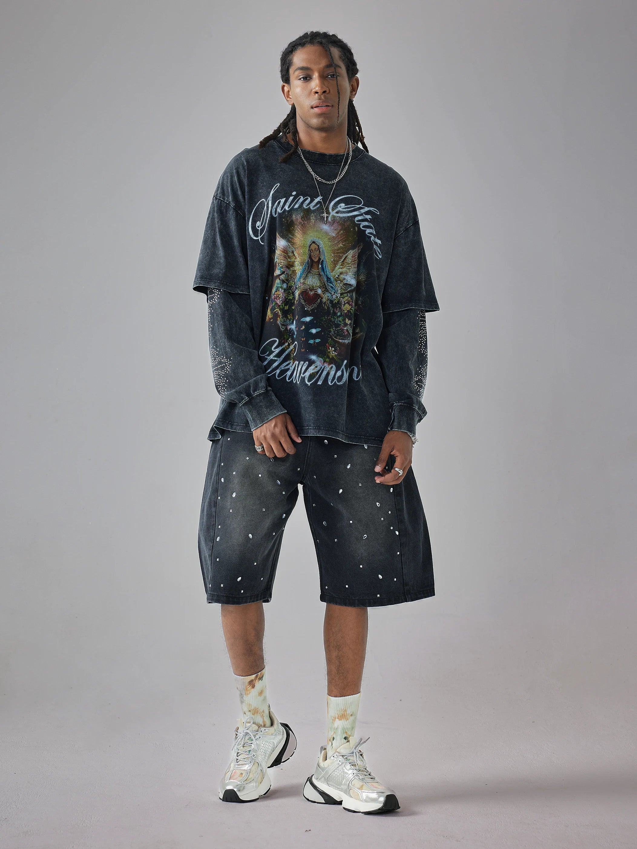 Heavensent Angel Awakening Long Sleeve T-shirt-156B