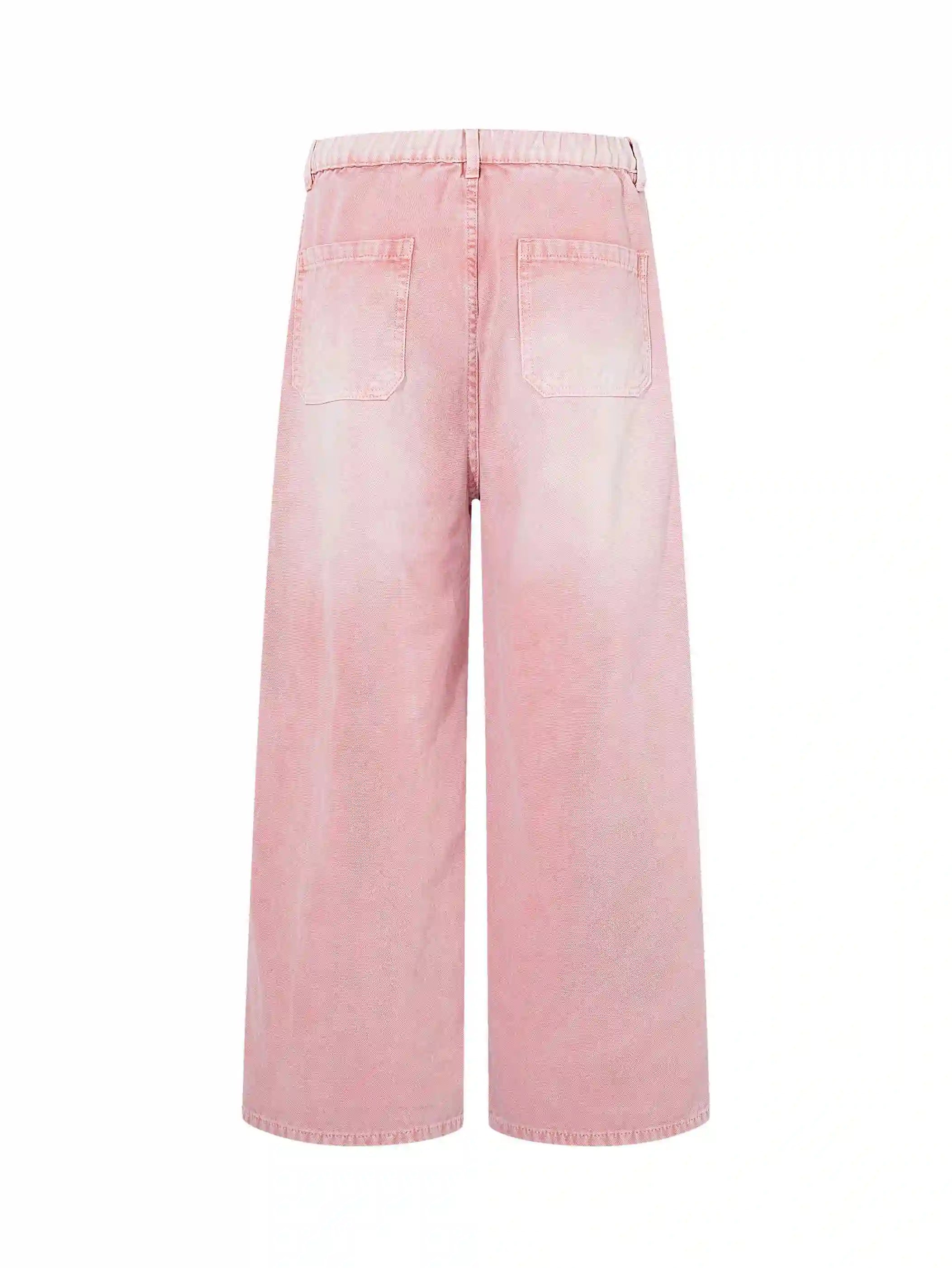 Faded Pink Double Knee Jeans-S1219