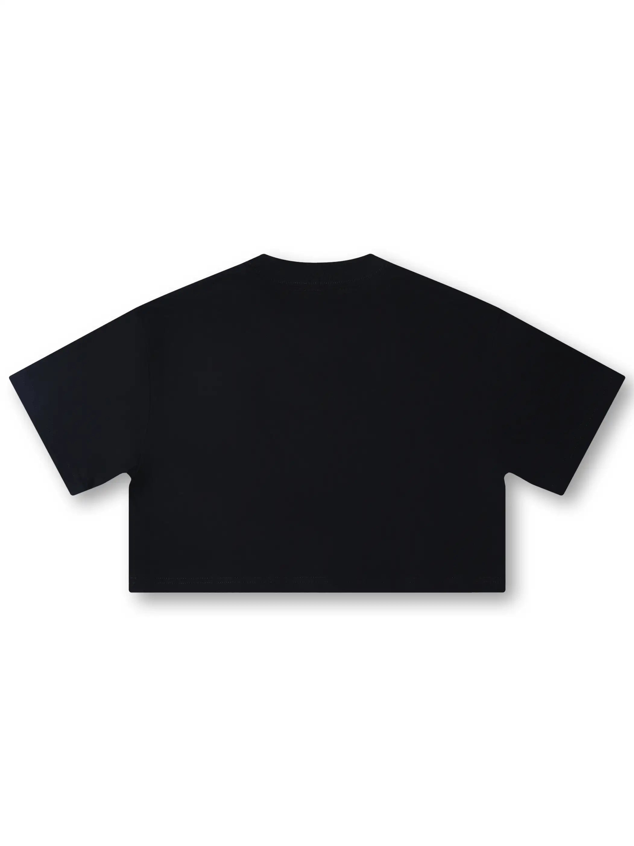 Boxy L.A. Skyline Bling Crop Tee-541