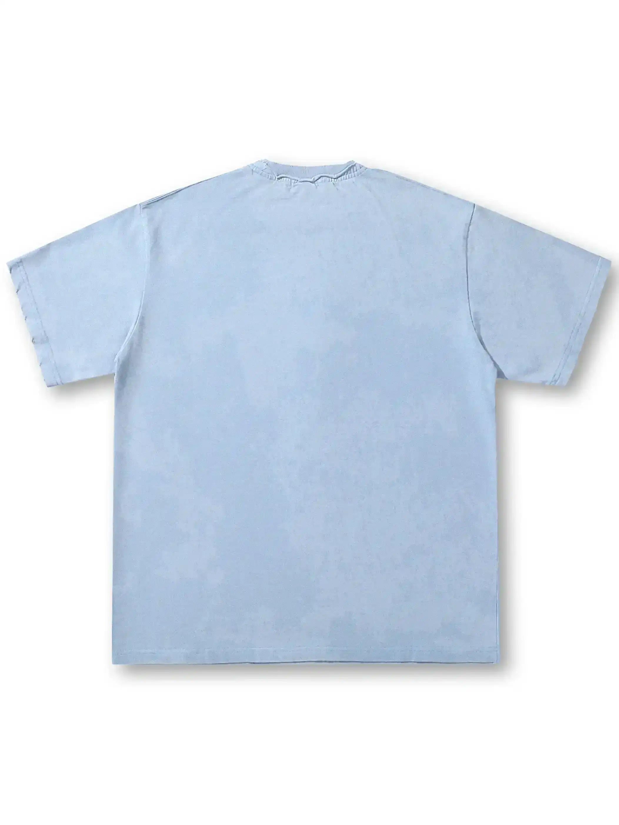 Collage Rhinestone Acid Wash Tee-471