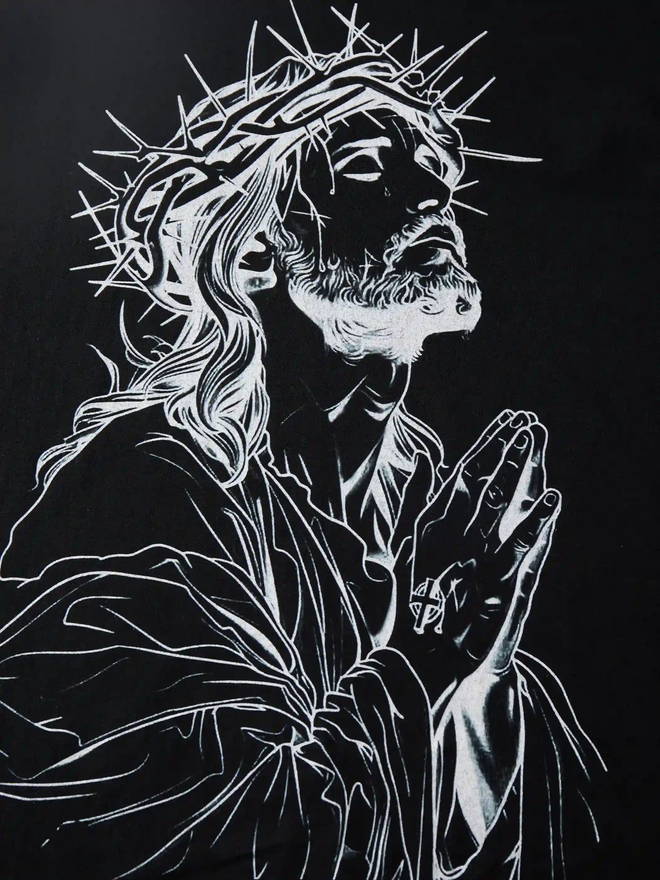 Crown of Thorns Jesus T-shirt-135