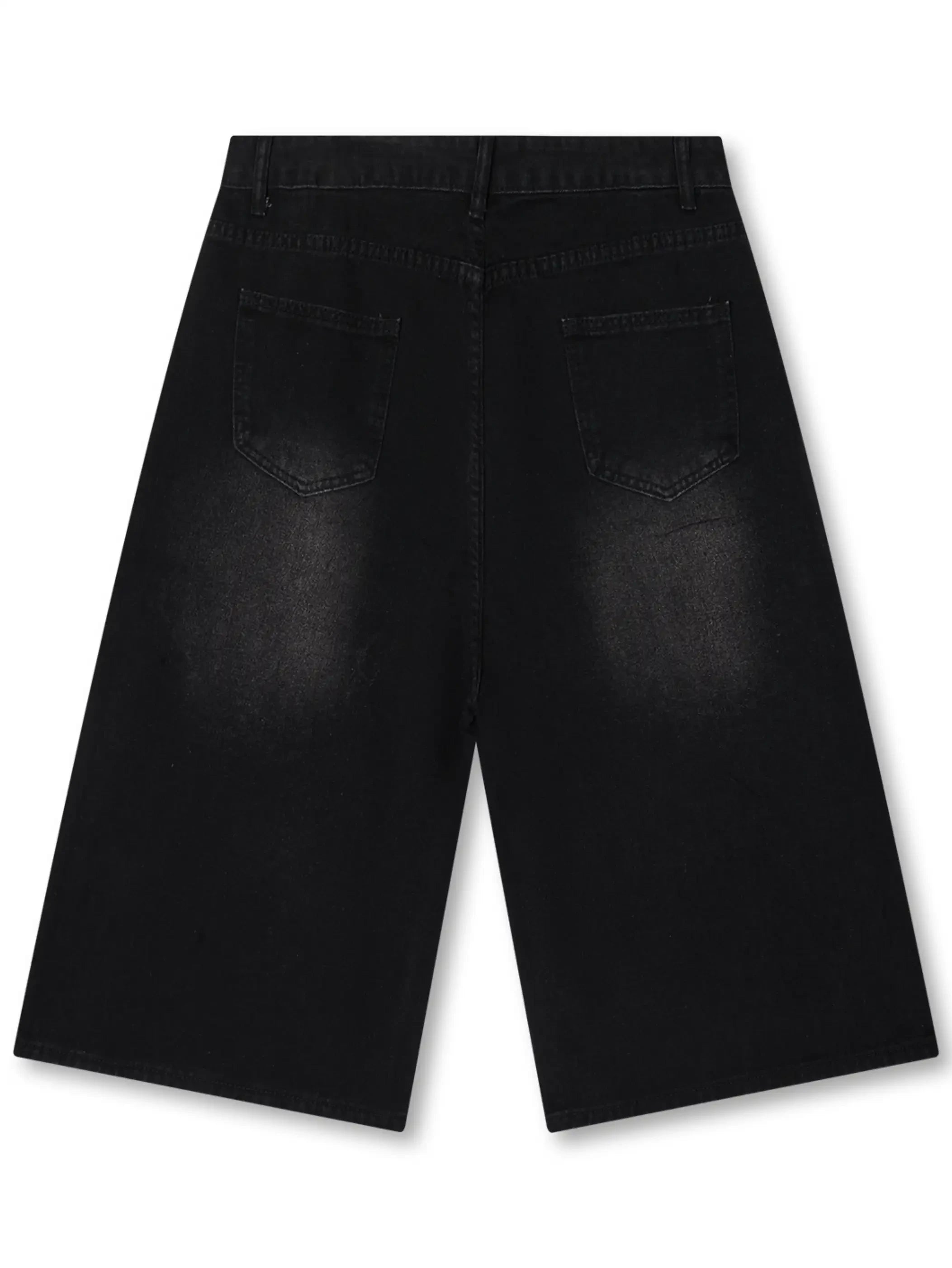 Rhinestone Cross Denim Pants-358