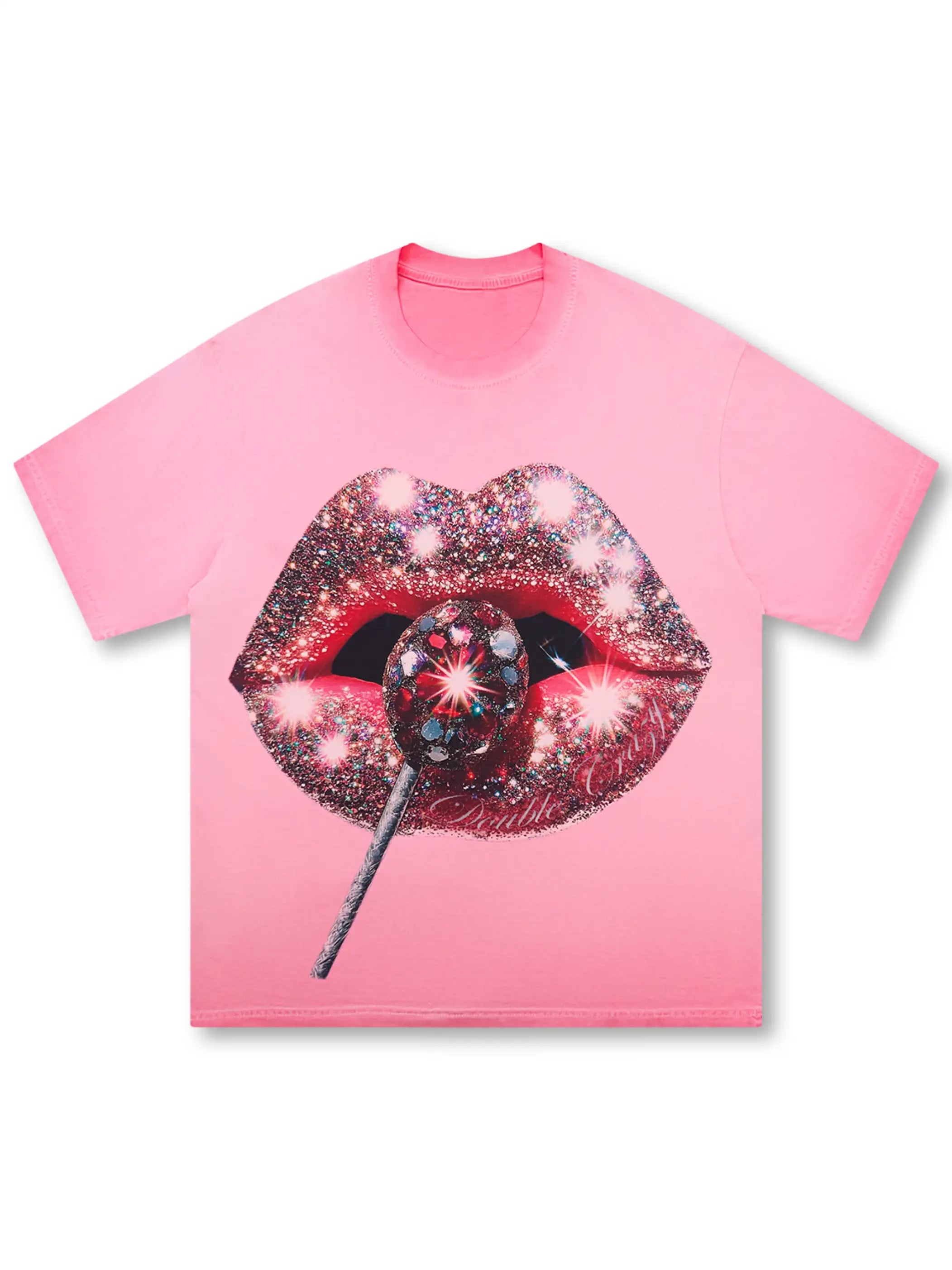 Glamorous Glitter Lips T-shirt -095
