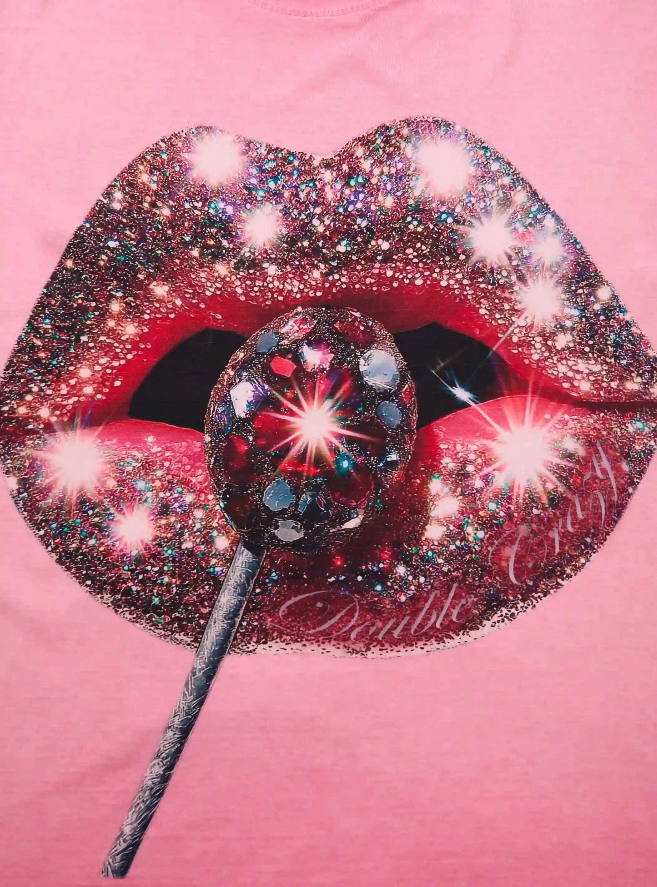 Glamorous Glitter Lips T-shirt-095
