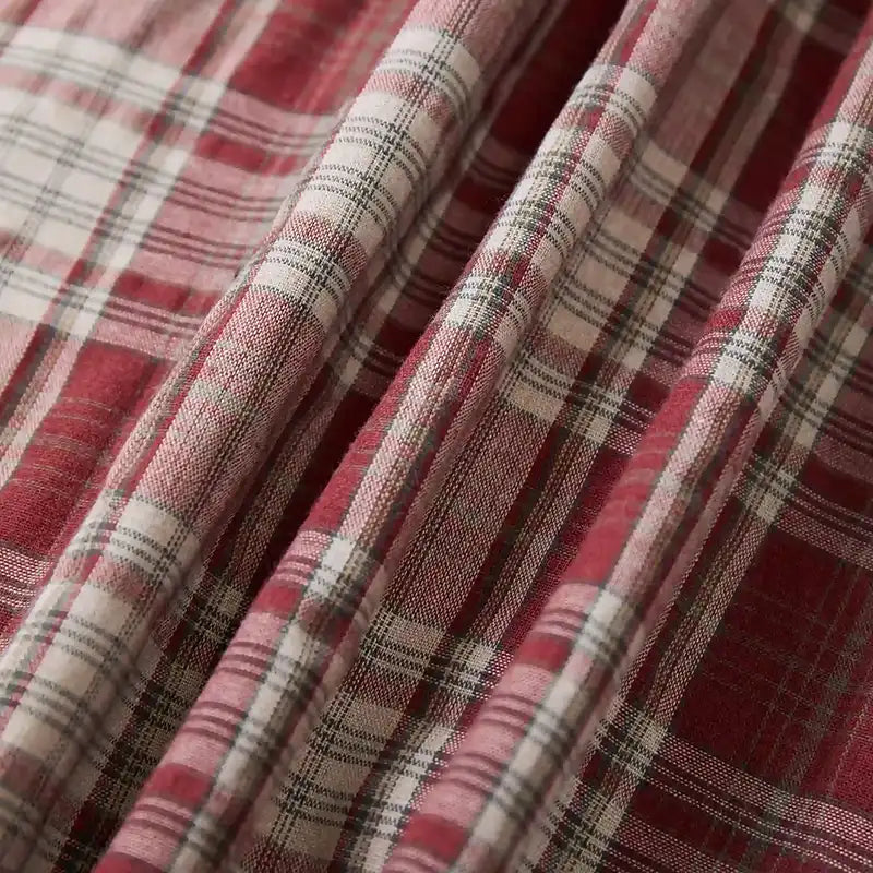 Bling Edgy Punk Plaid Shirt-539