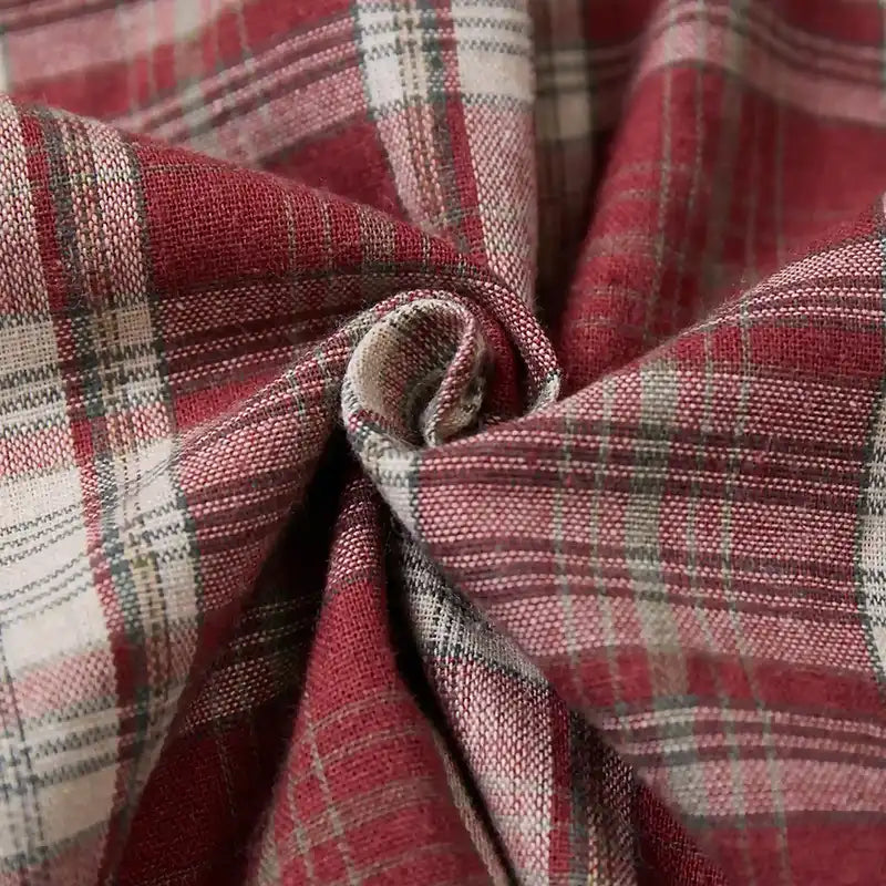 Bling Edgy Punk Plaid Shirt-539