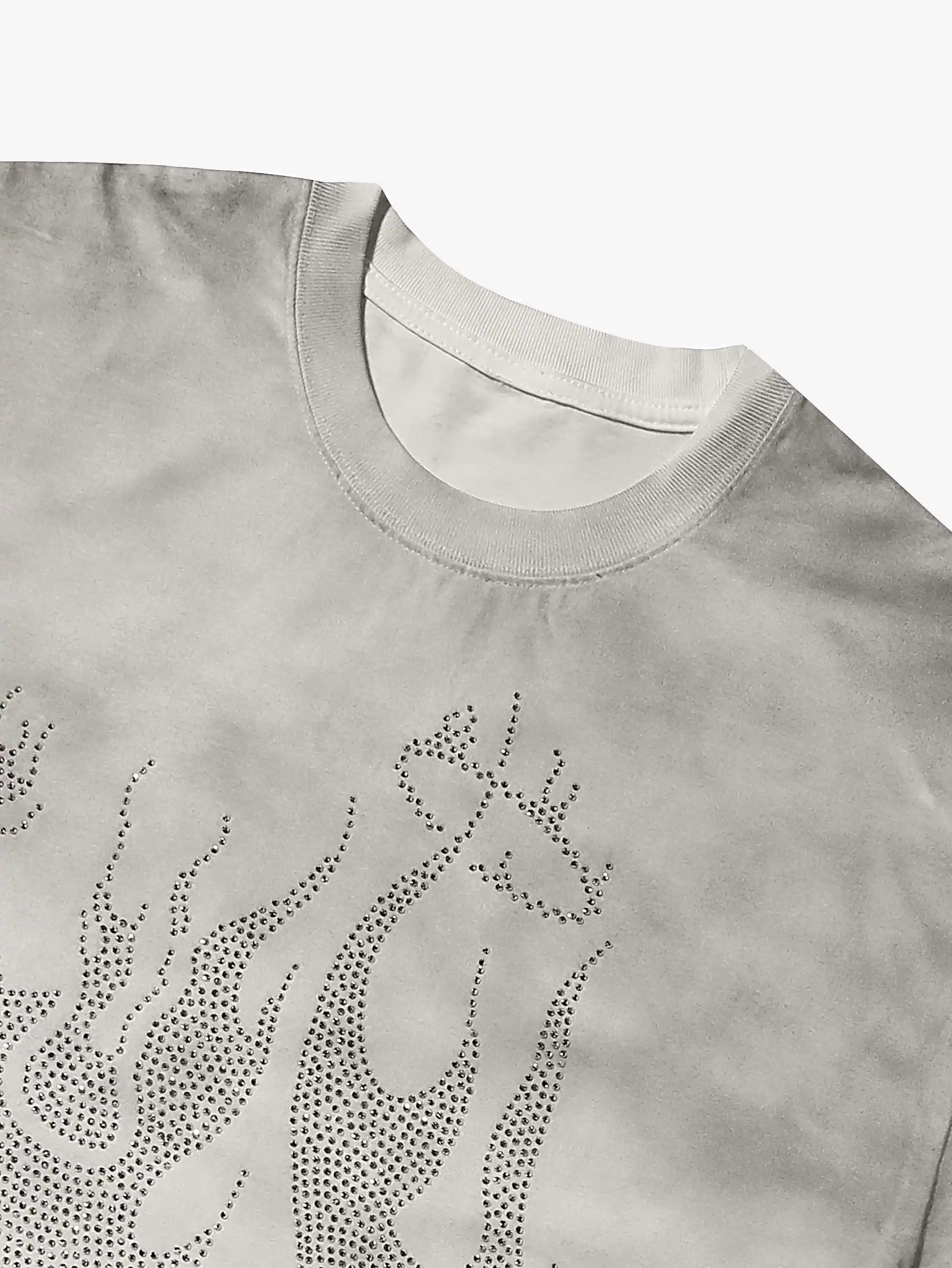 T-shirt vintage OUBLECRAZY Flame Man Diamond Gradient