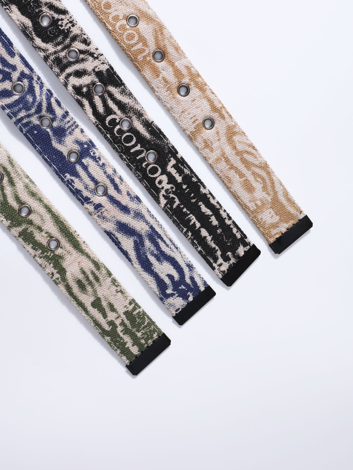 Dragon Buckle Belt Collection with Printed Straps Trendy Streetwear Fashion Accessories