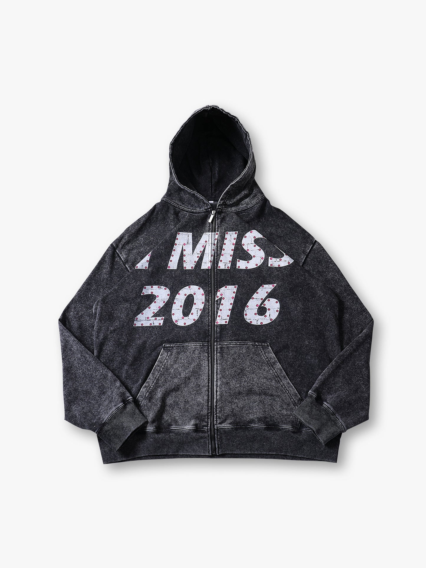 Retro Hoodie Streetwear Zip-Up Sweatshirt for Trendy Fashion - 103