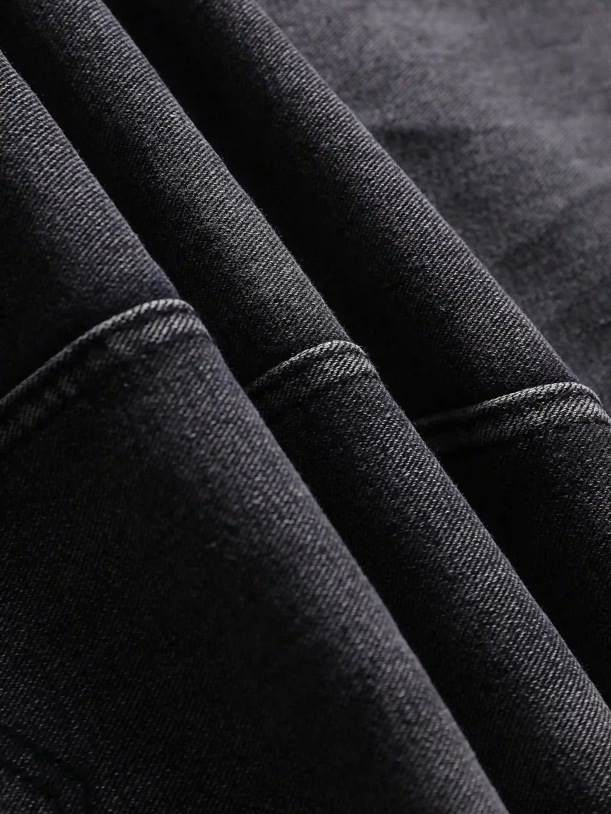 Dark Wash Distress Jeans-S131