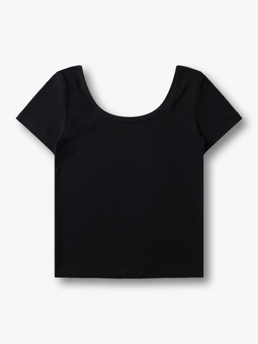 Gothic Y2K Saints Angel Print Crop T-shirt-165