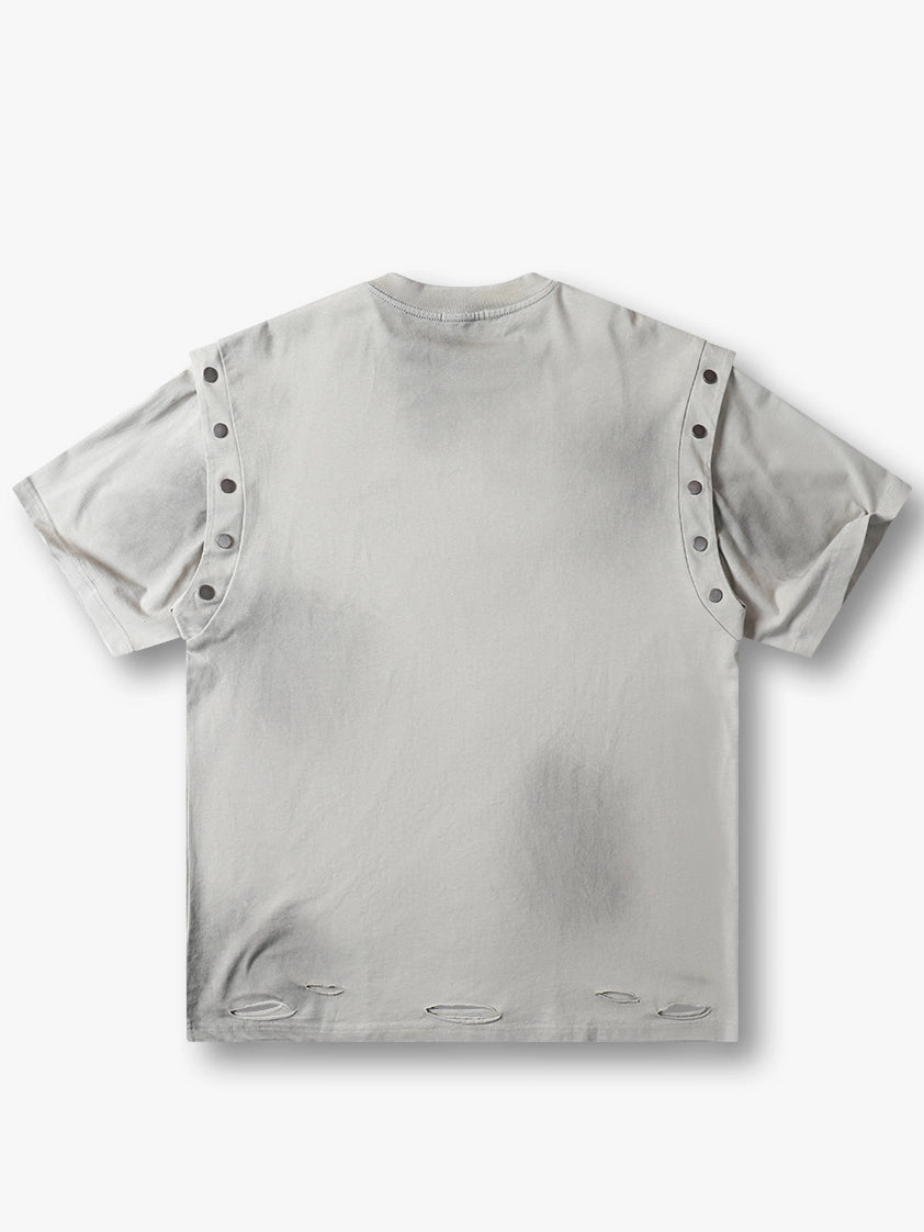 Number 7 Metal Ring T-shirt-S1009