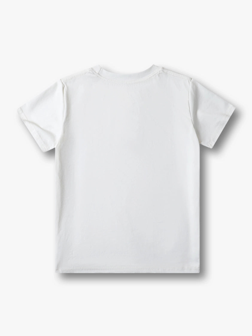 Cartoon Cat and Clown Graphic Summer T-shirt-S999