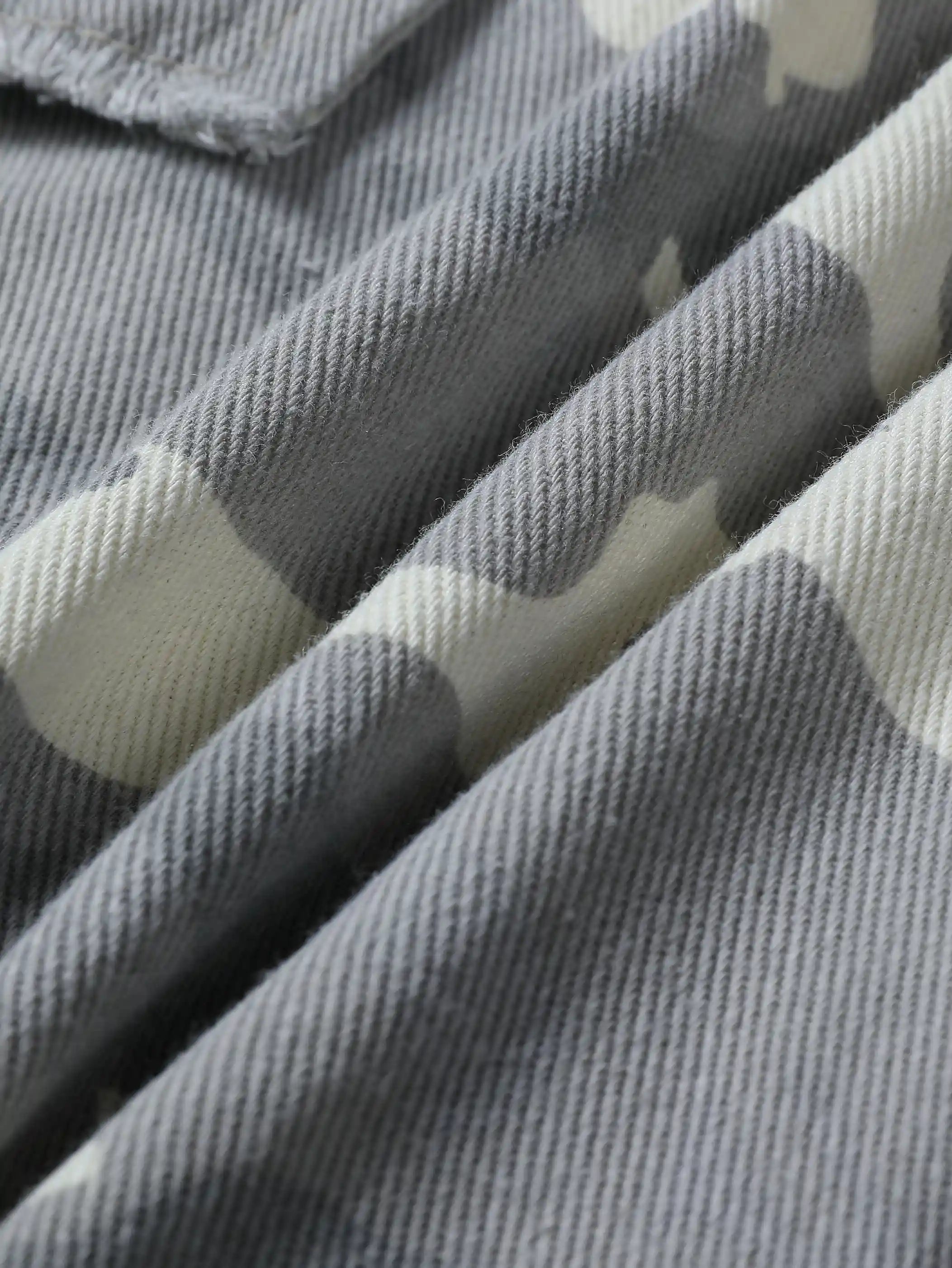 Pantalón Corto Cargo Ancho Camuflaje Urbano-S1037