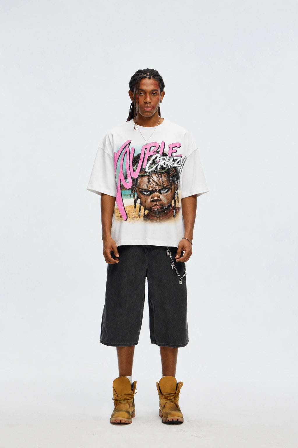 Rockstar Braids Boy Boxy Tee-602