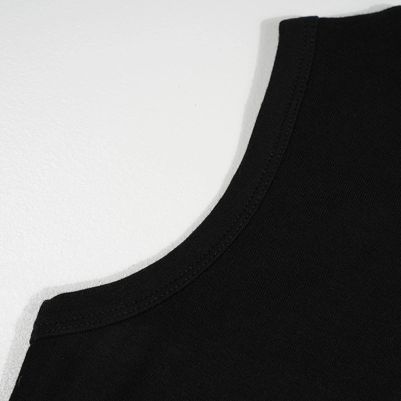 Camiseta sin mangas con diseño atrevido "Edgy Bling Money Muscle Tank"-569