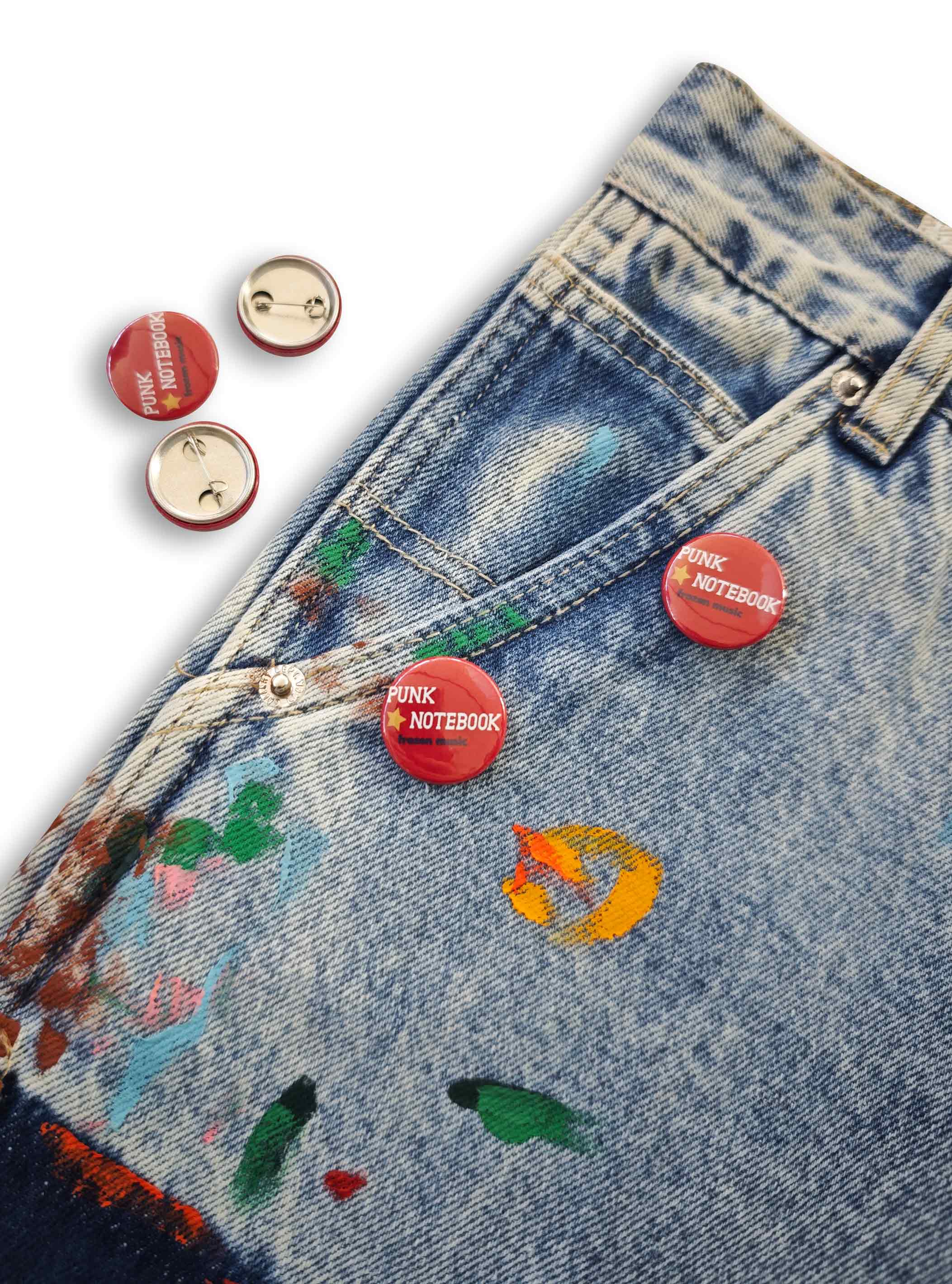 "Punk Notebook" Vintage Tin Pin-BJ-442