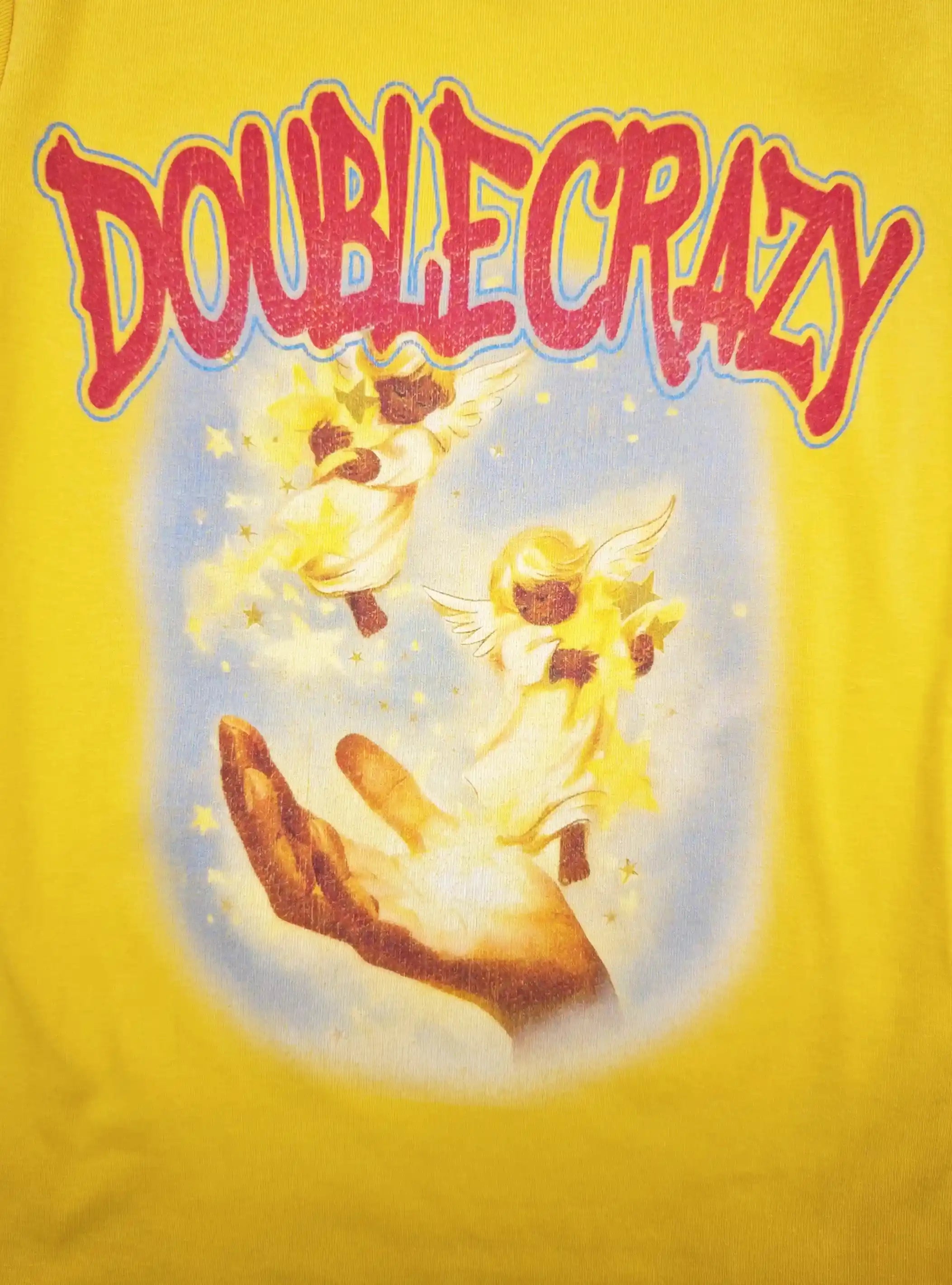 Y2K Grunge Cracked Angel Baby Tee-433