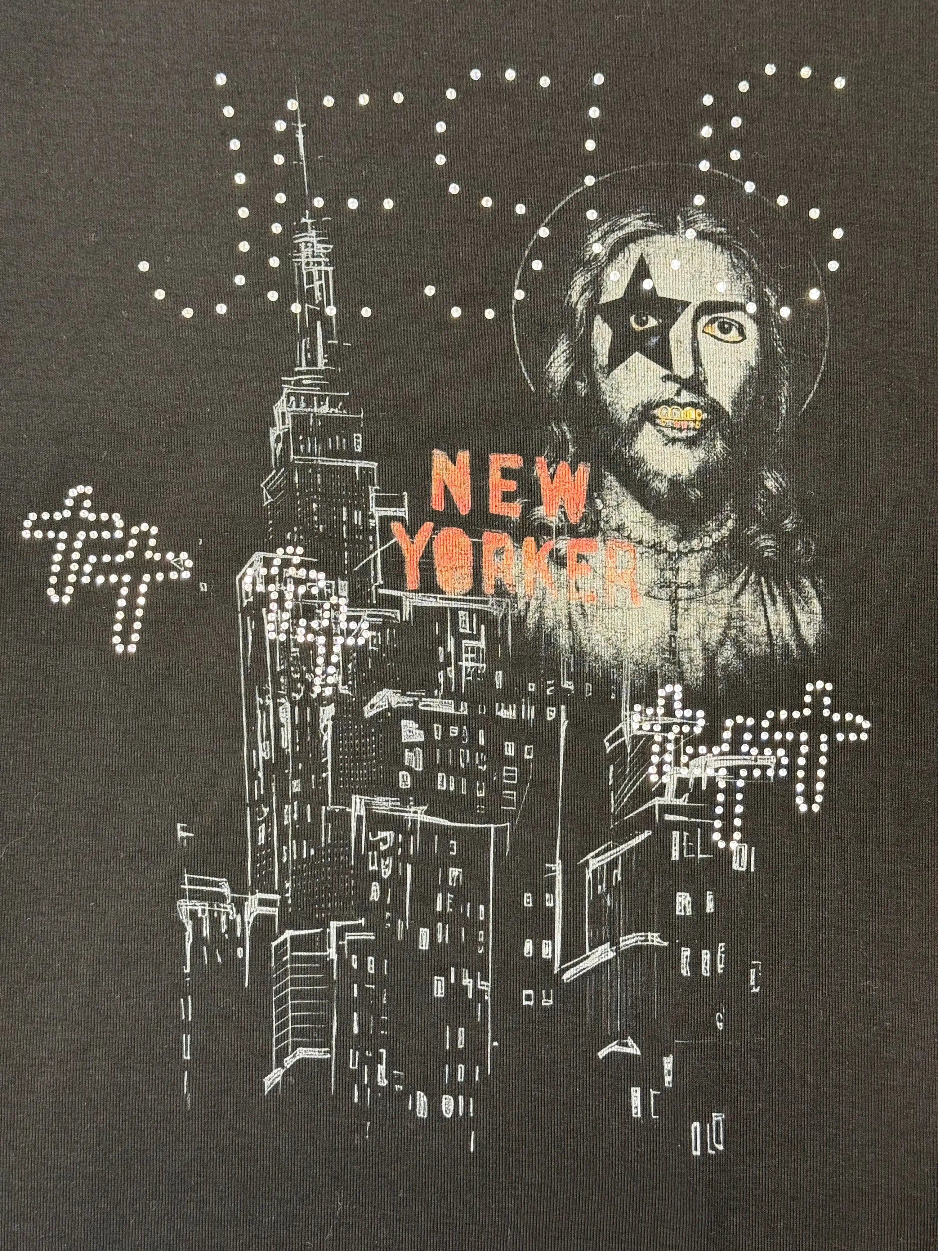 Iced Out NY City Graphic Baby Tee-439