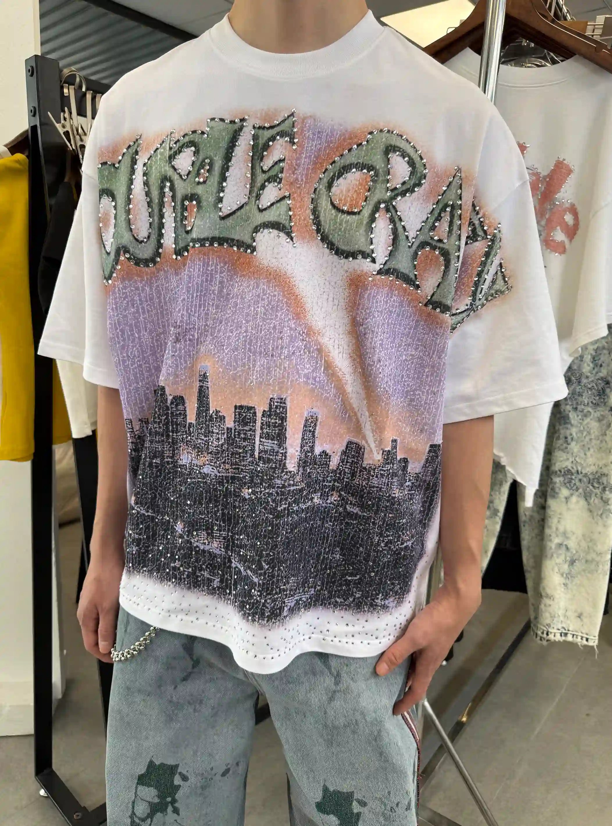 Camiseta Iced Out Boxy L.A. Skyline-435