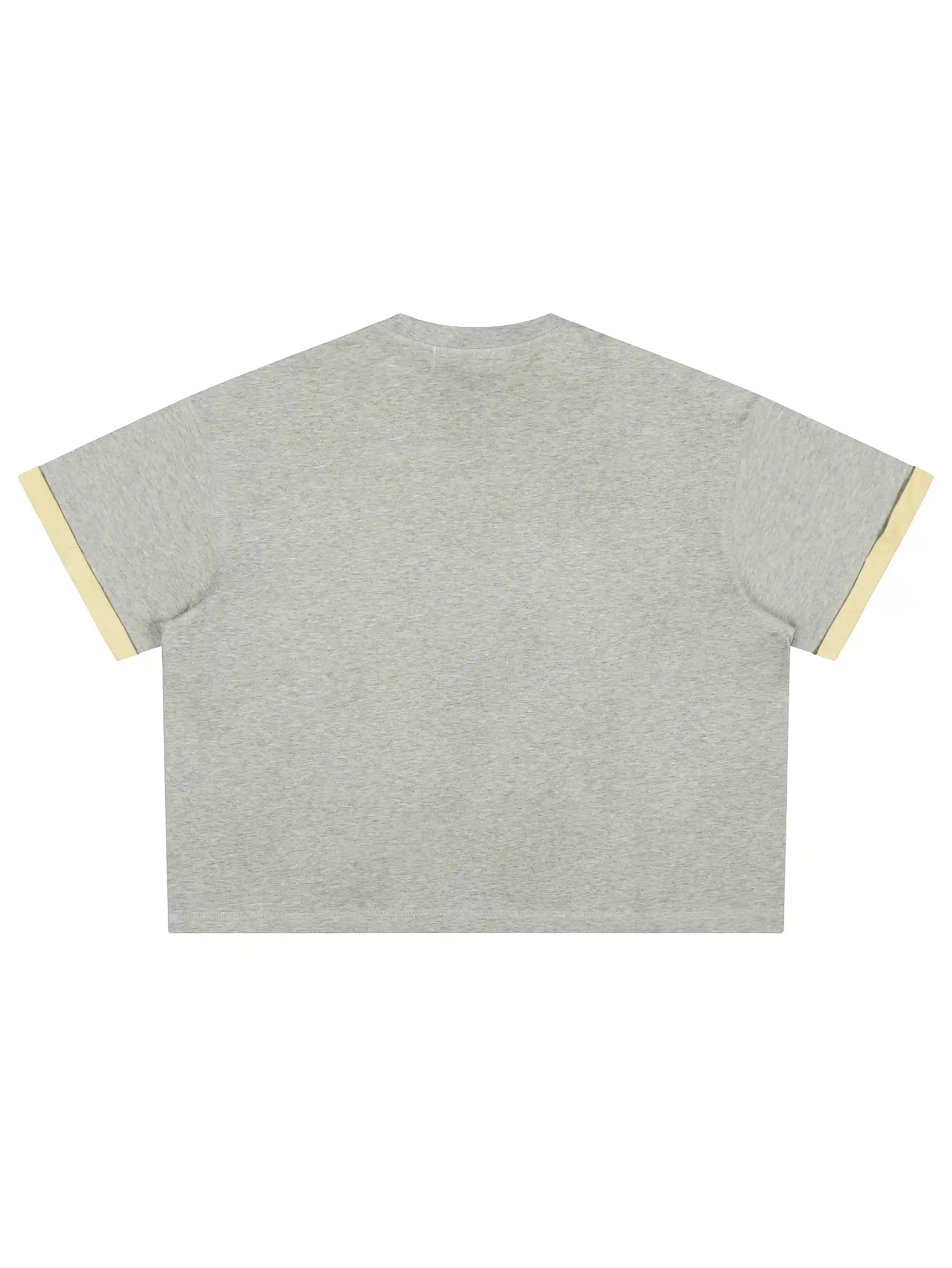 T-shirt contrastant Vegas Rhinestone Ringer - 473