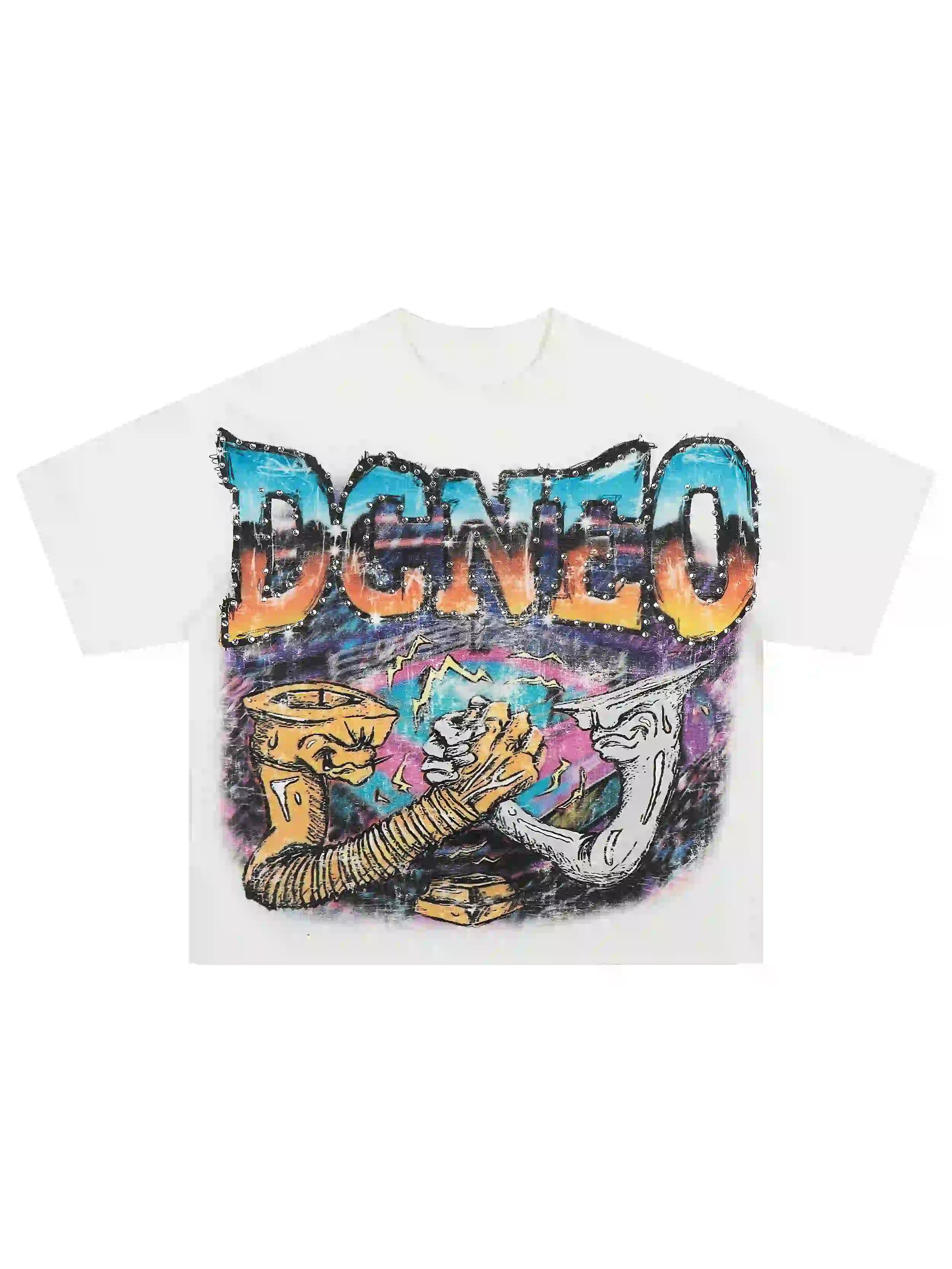 T-shirt Boxy Strass Aérographe-470