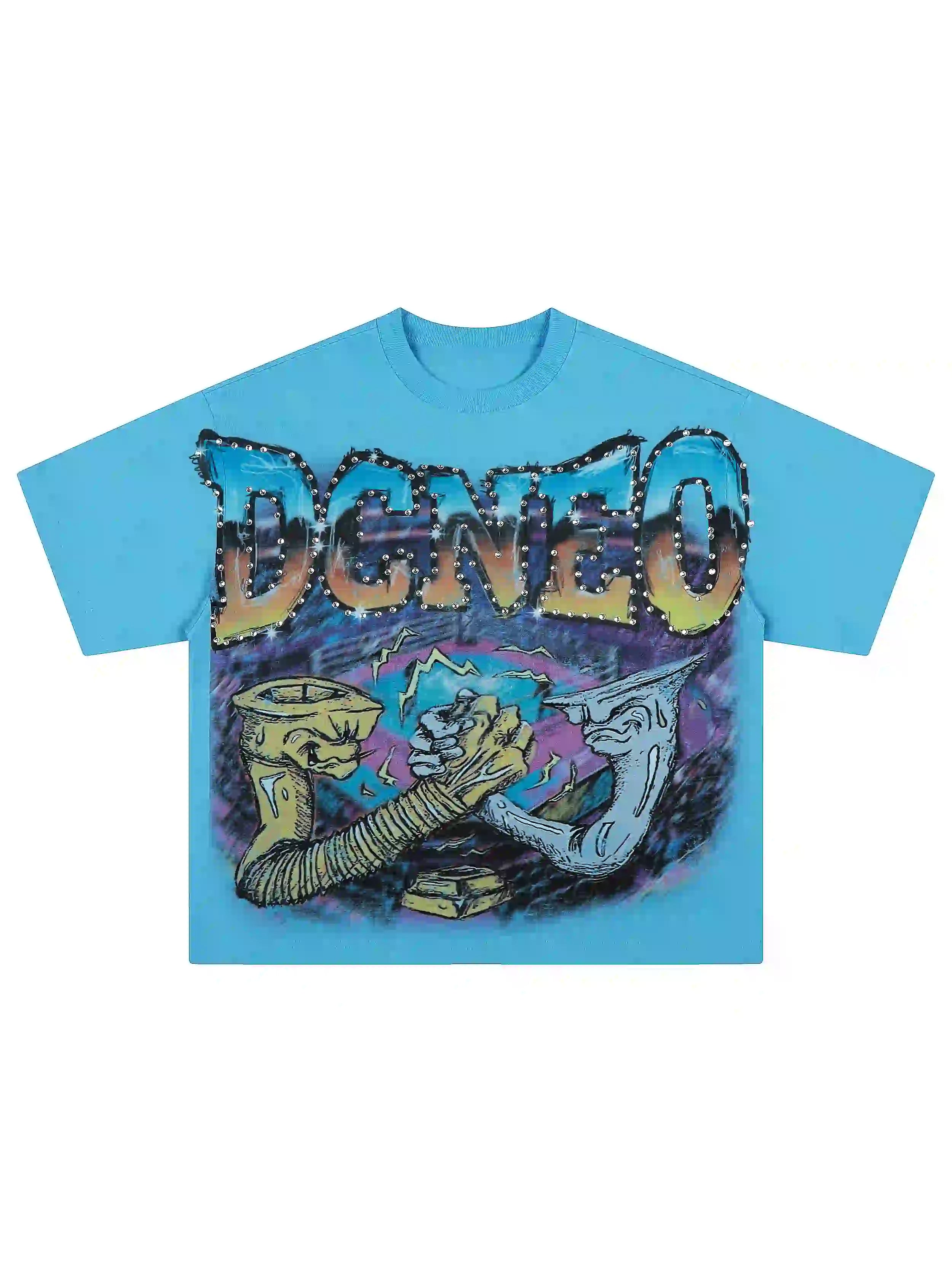 T-shirt Boxy Strass Aérographe-470