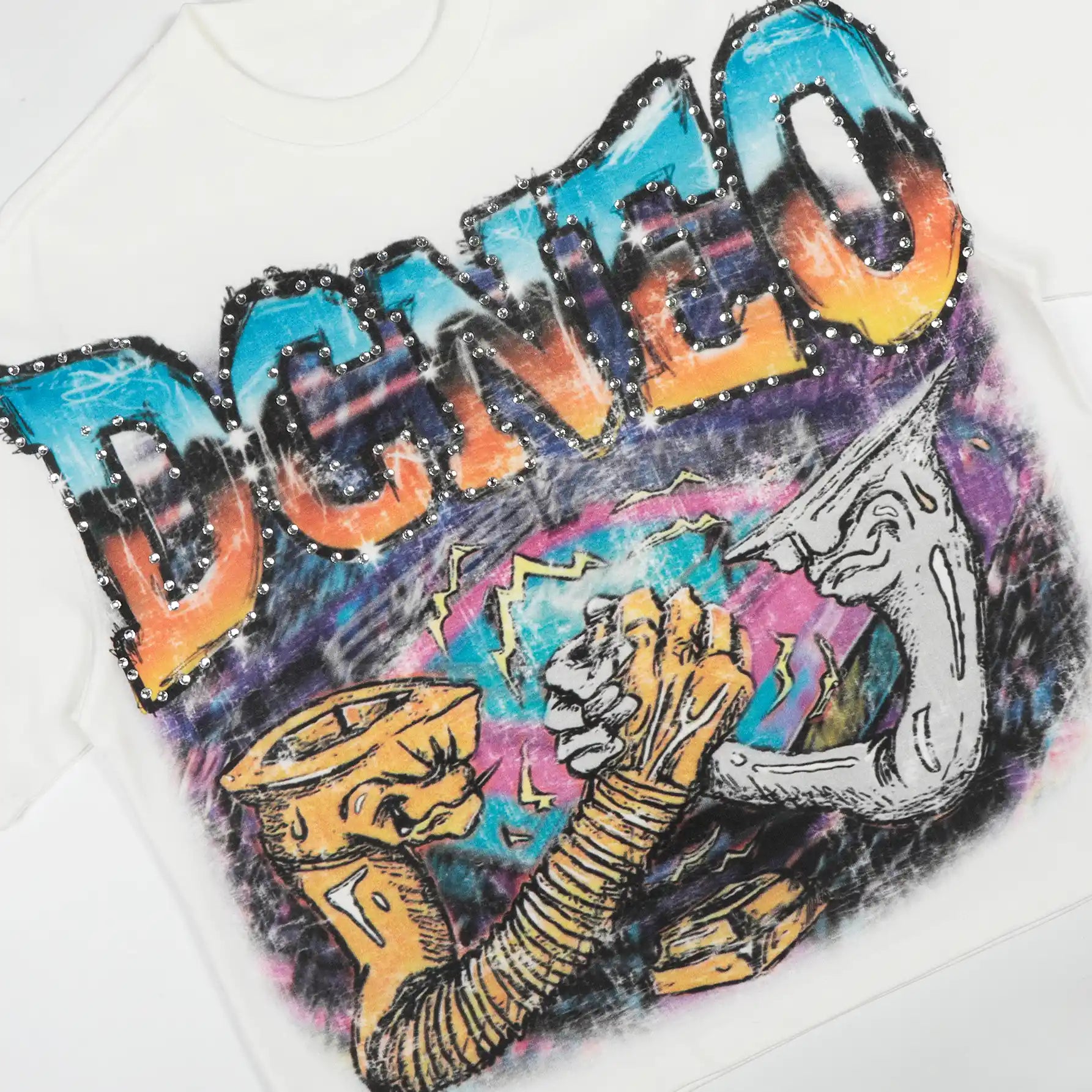 T-shirt Boxy Strass Aérographe-470