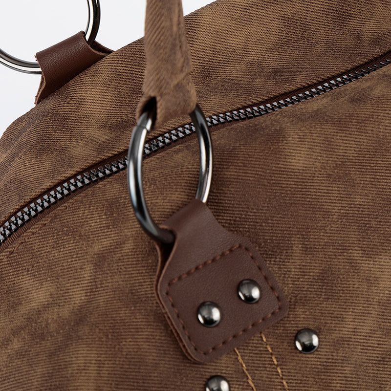 Sac fourre-tout clouté délavé-S1221