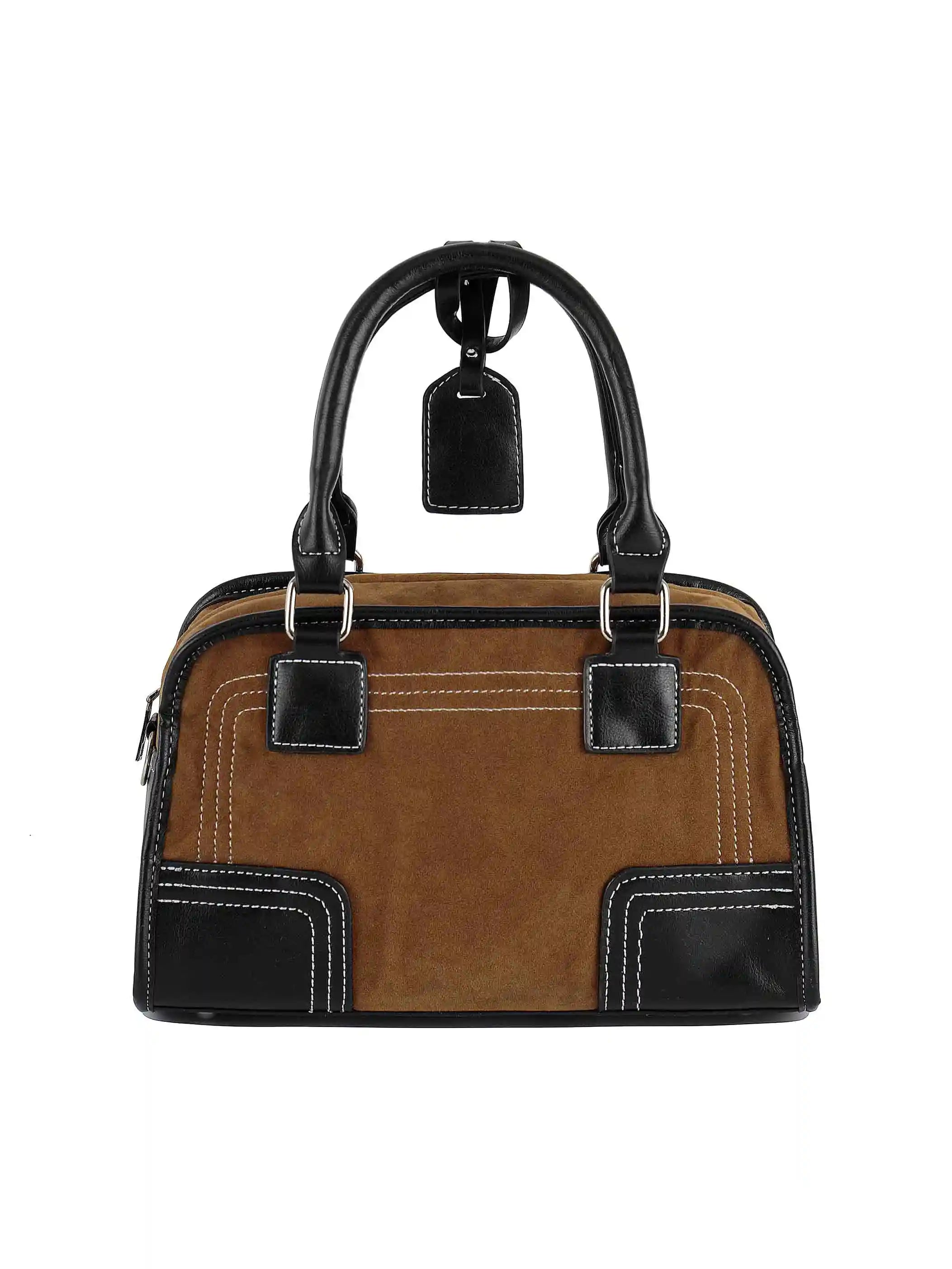 Newspaper Button DIY Boston Bag-S1226