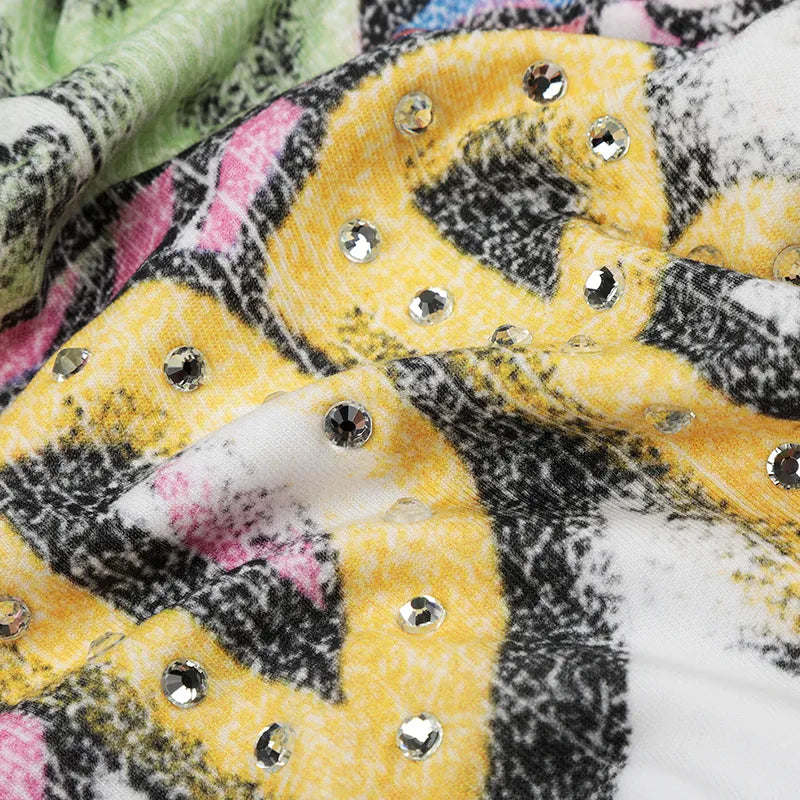 T-shirt graphique brut « Edgy Bling »-483